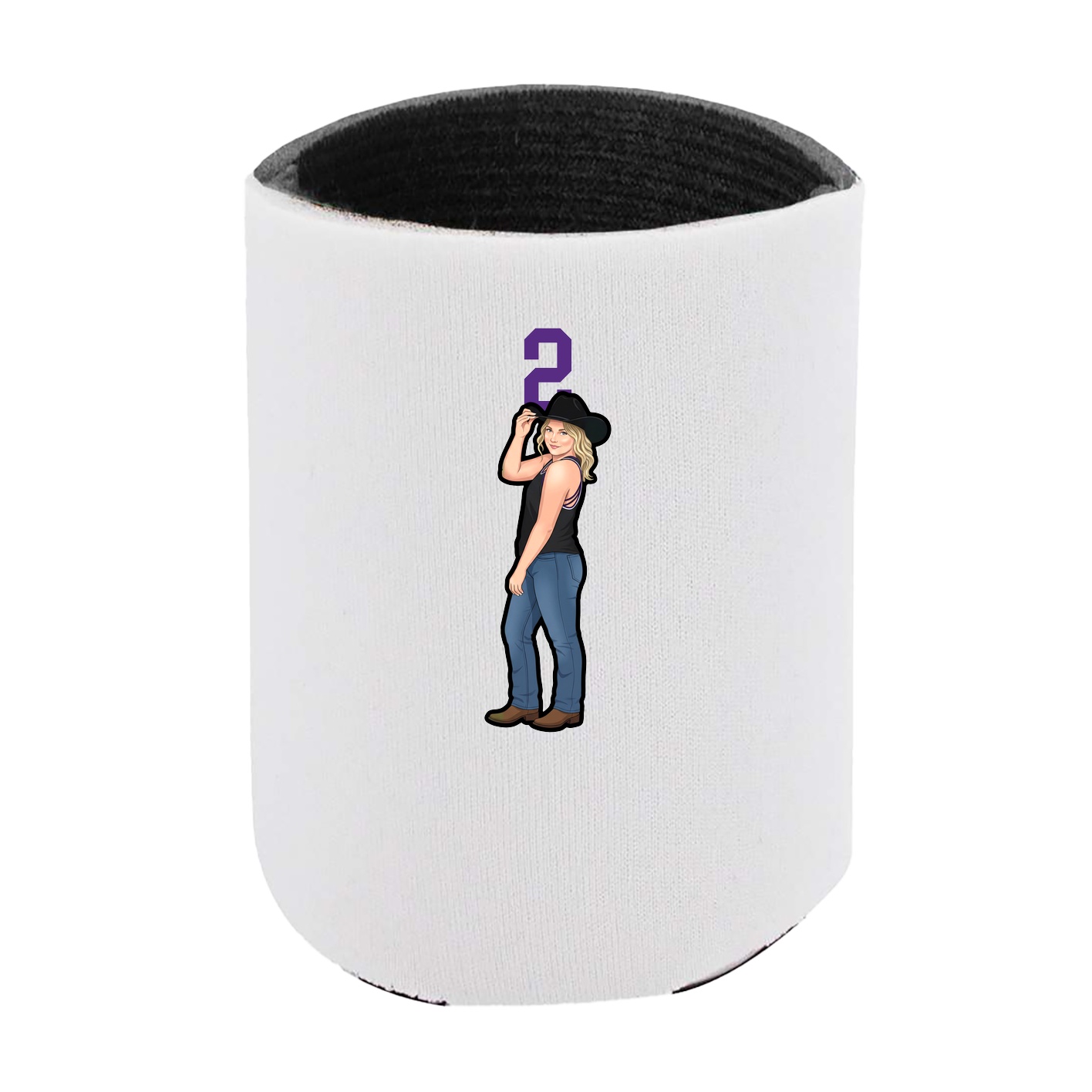 Can Holder — Number Top in White