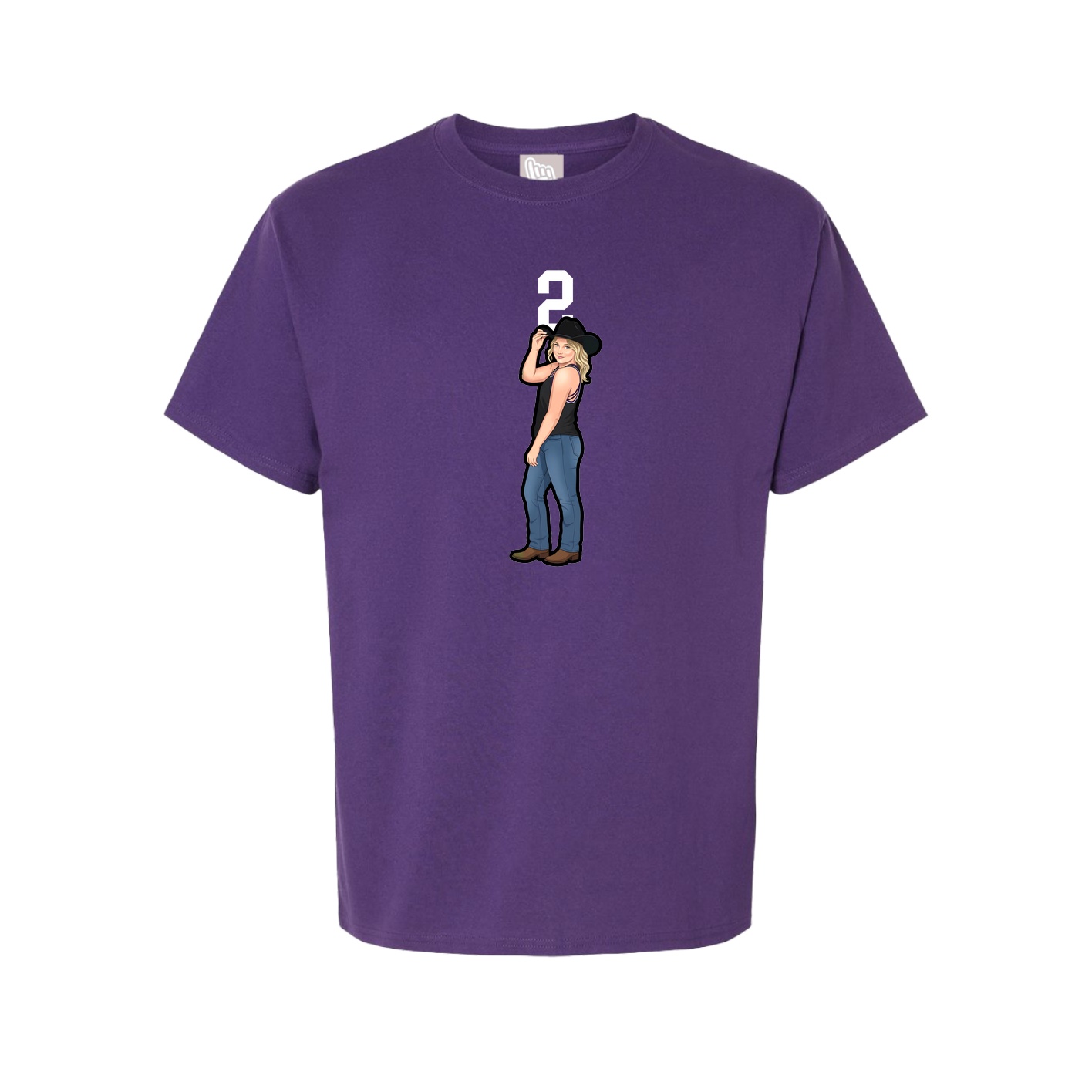 Tee — Number Top in Purple