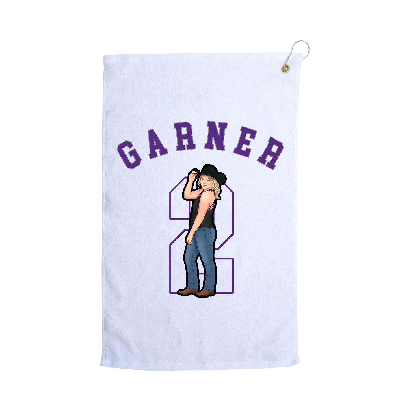 Golf Towel — Shirsey Arch in White