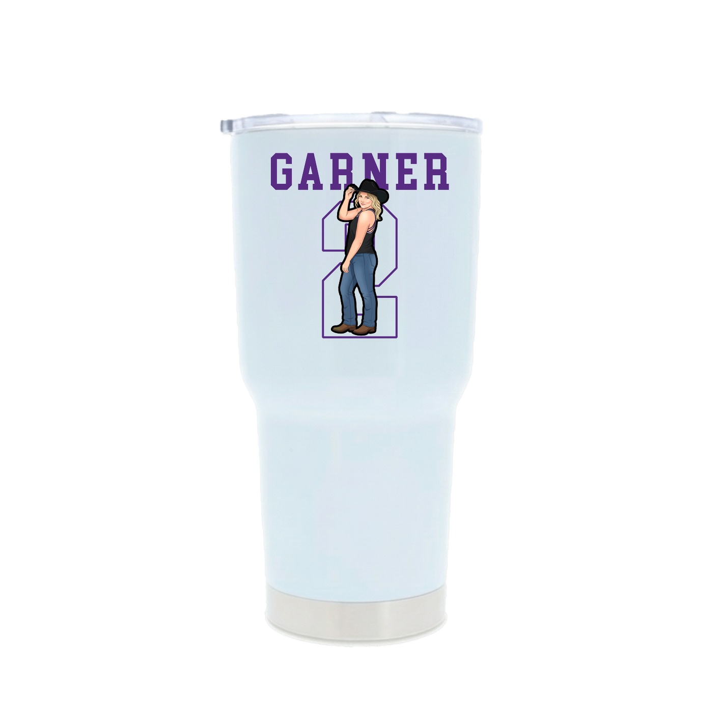 30oz Stainless Steel Tumbler — Shirsey in White