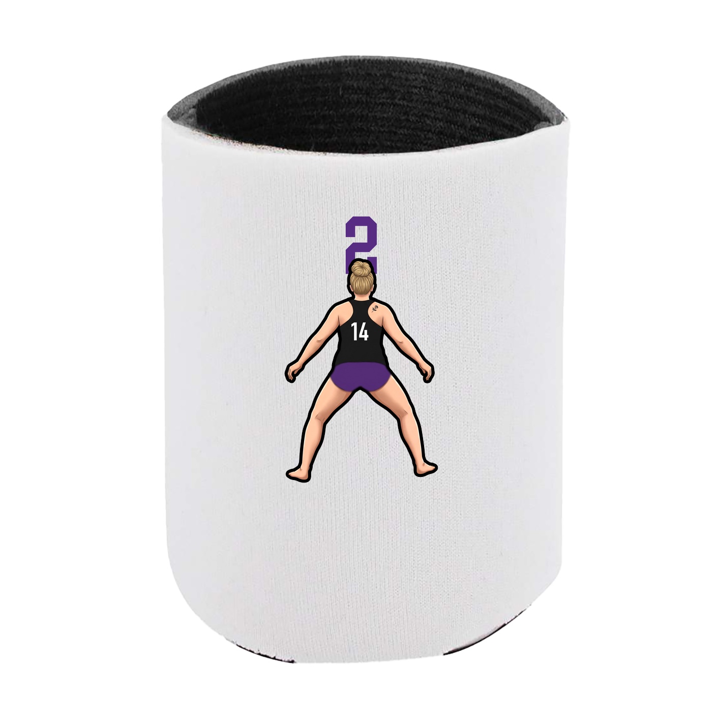 Can Holder — Number Top in White