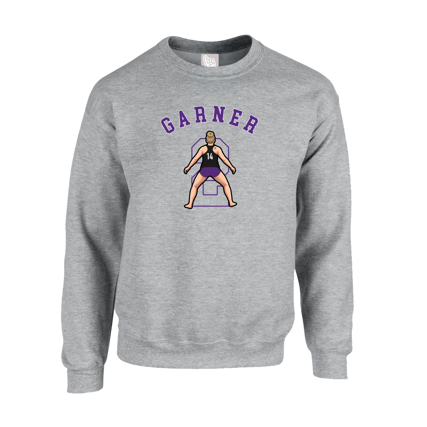 Fleece Crew — Shirsey Arch in Grey
