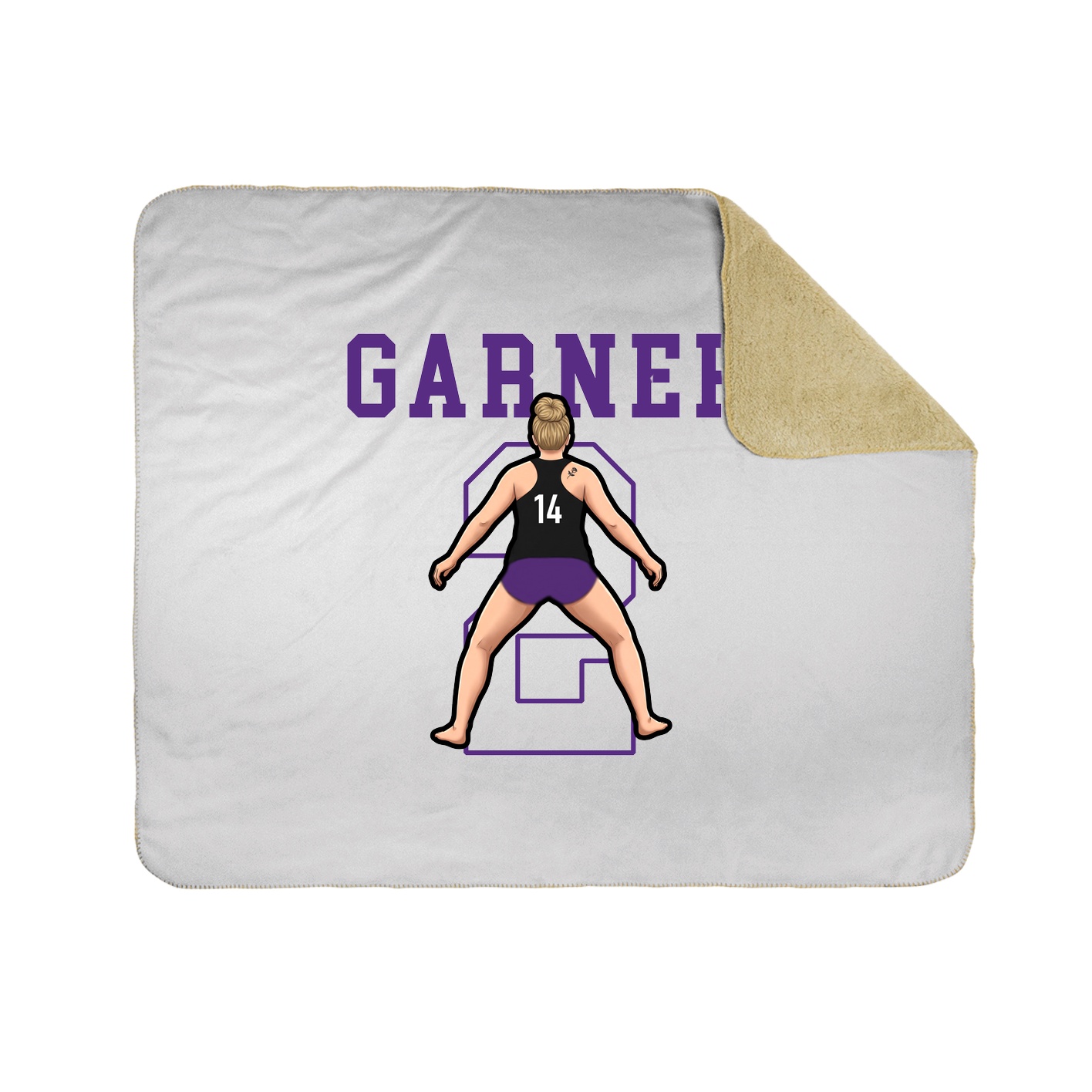 50x60 Sherpa Lined Throw Blanket