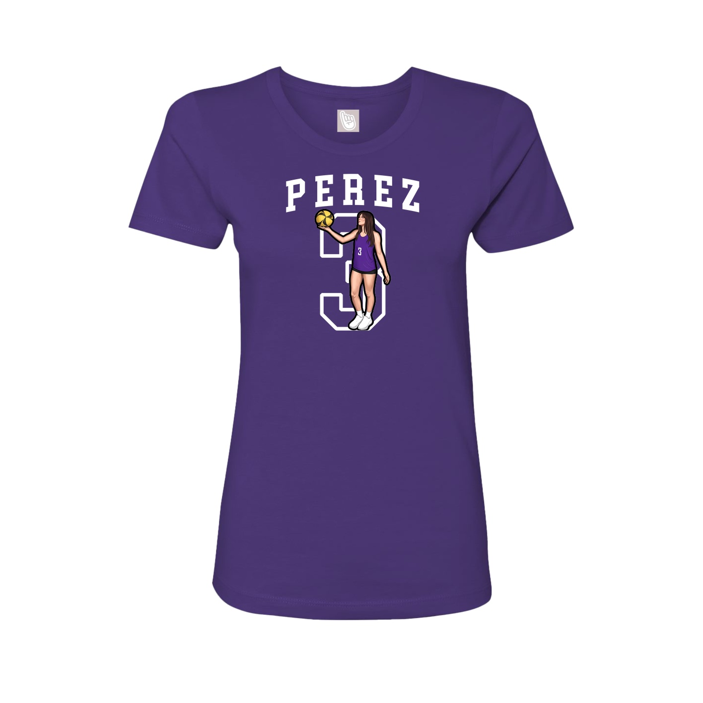Fitted Women's Tee — Shirsey in Purple