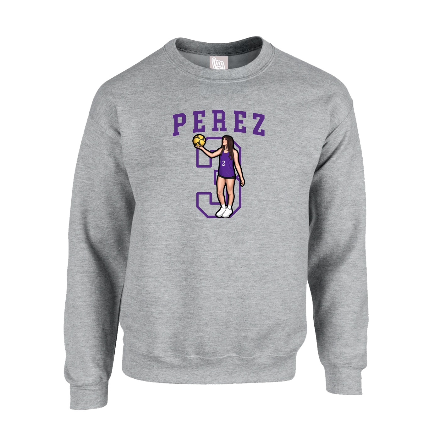 Fleece Crew — Shirsey in Grey
