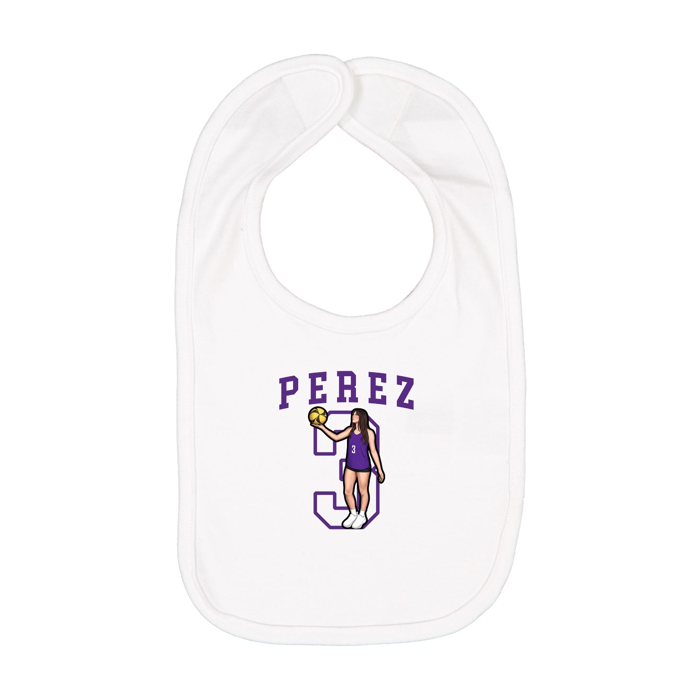 Infant Bib — Shirsey in White