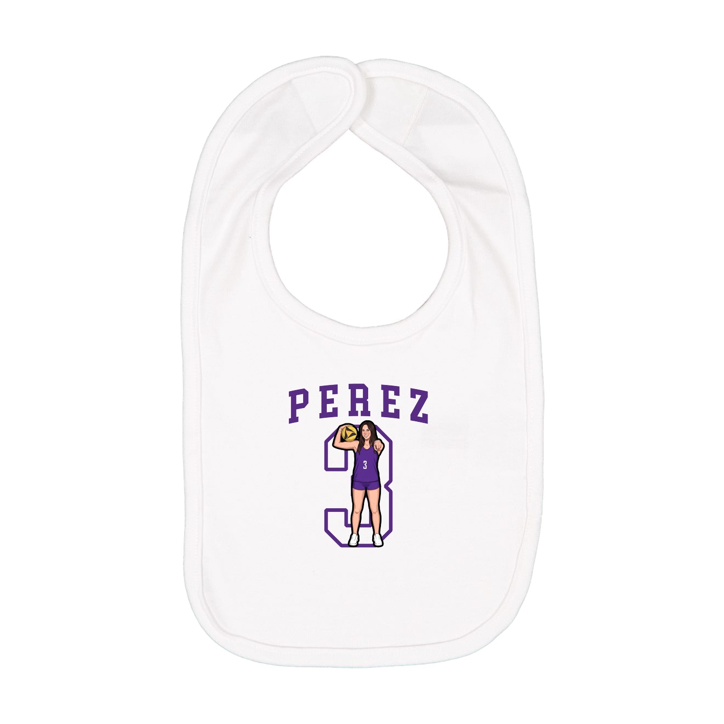 Infant Bib — Shirsey in White