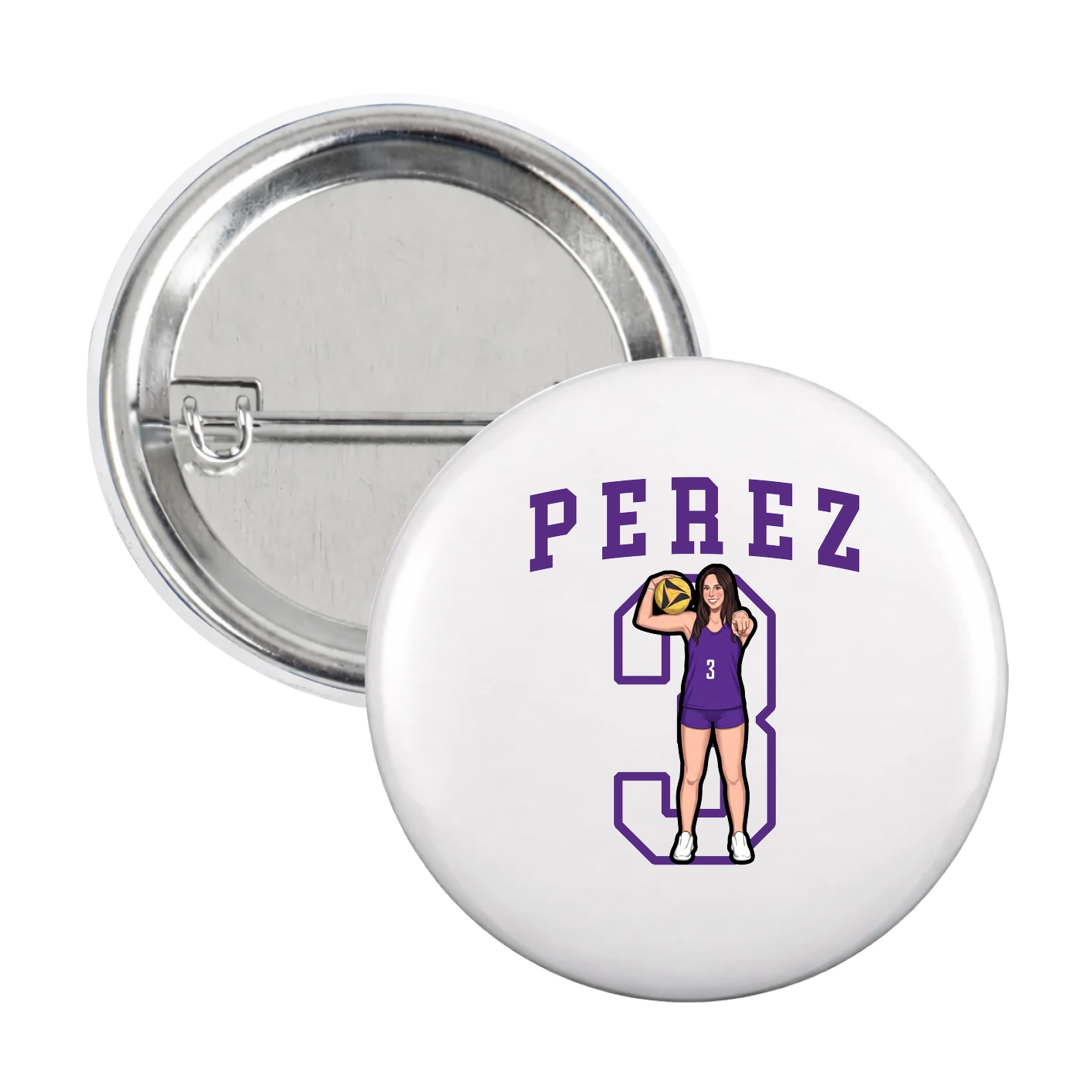 Game Day Button — Shirsey in White