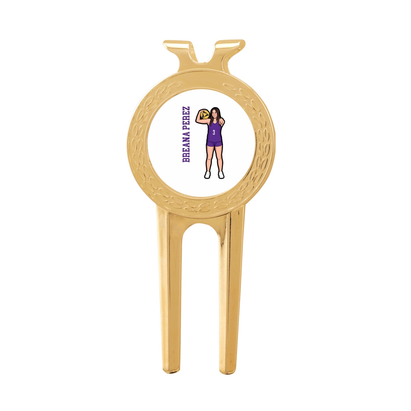 Divot Tool with Ball Marker — Name Vertical in Classic