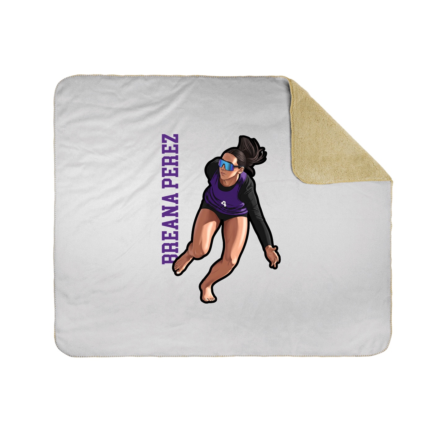 50x60 Sherpa Lined Throw Blanket