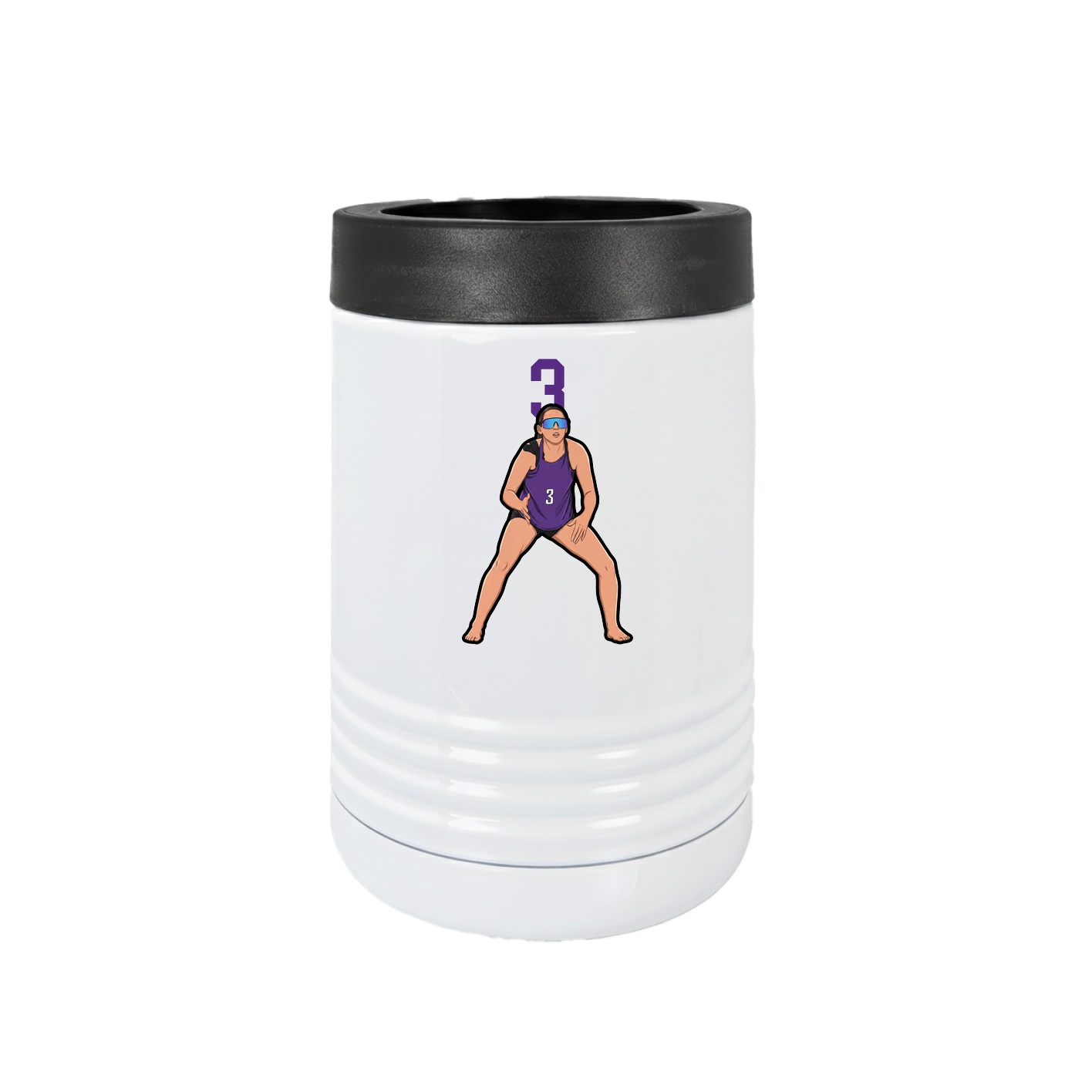 Beverage Holder — Number Top in White