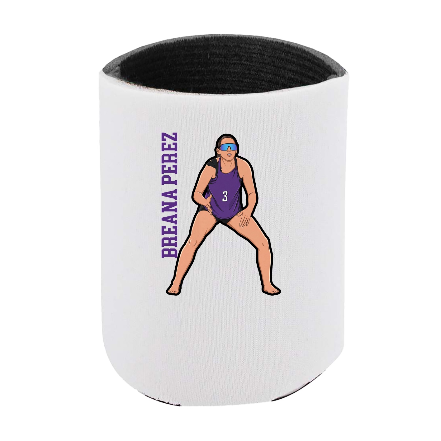 Can Holder — Name Vertical in White