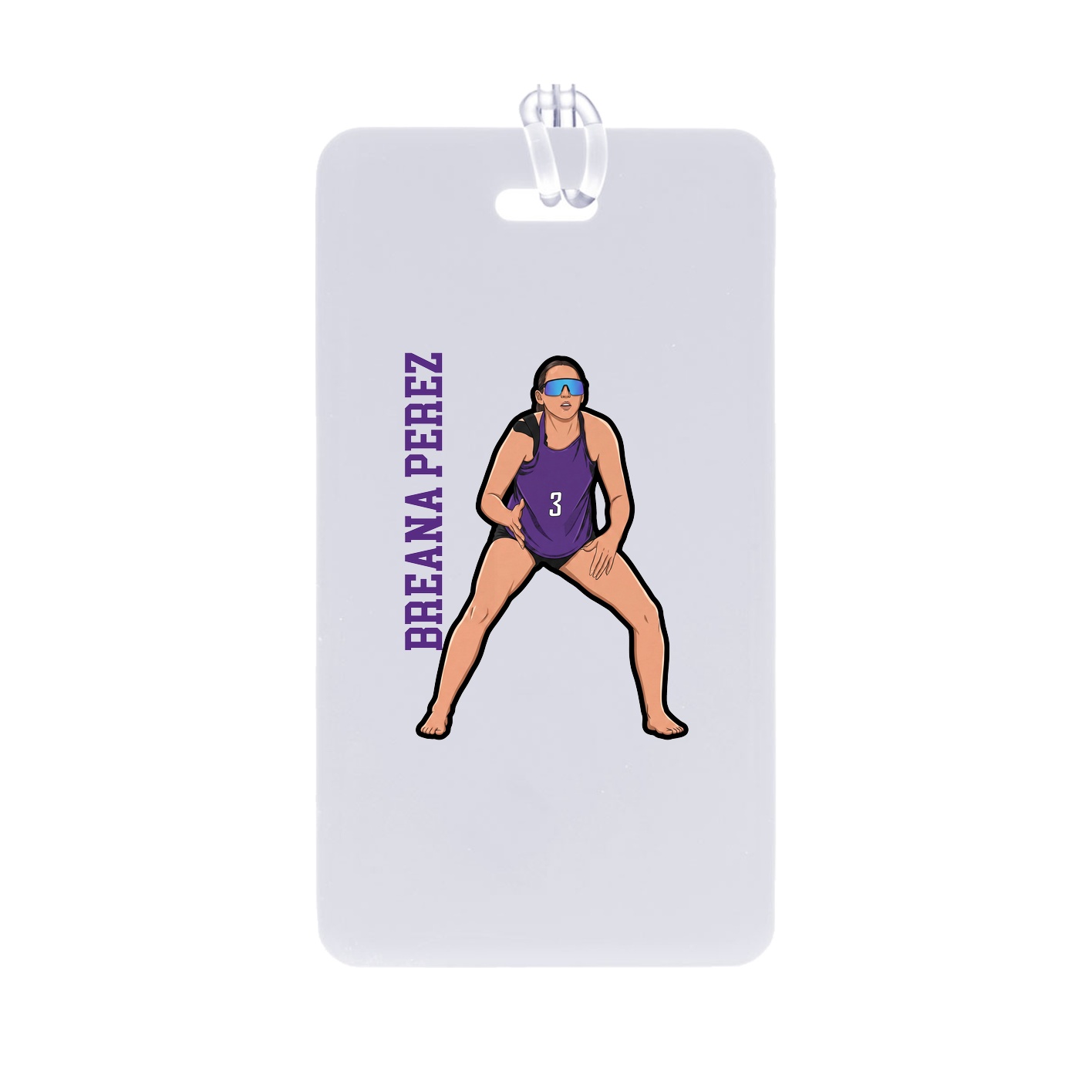 Bag Tag — Name Vertical in Classic