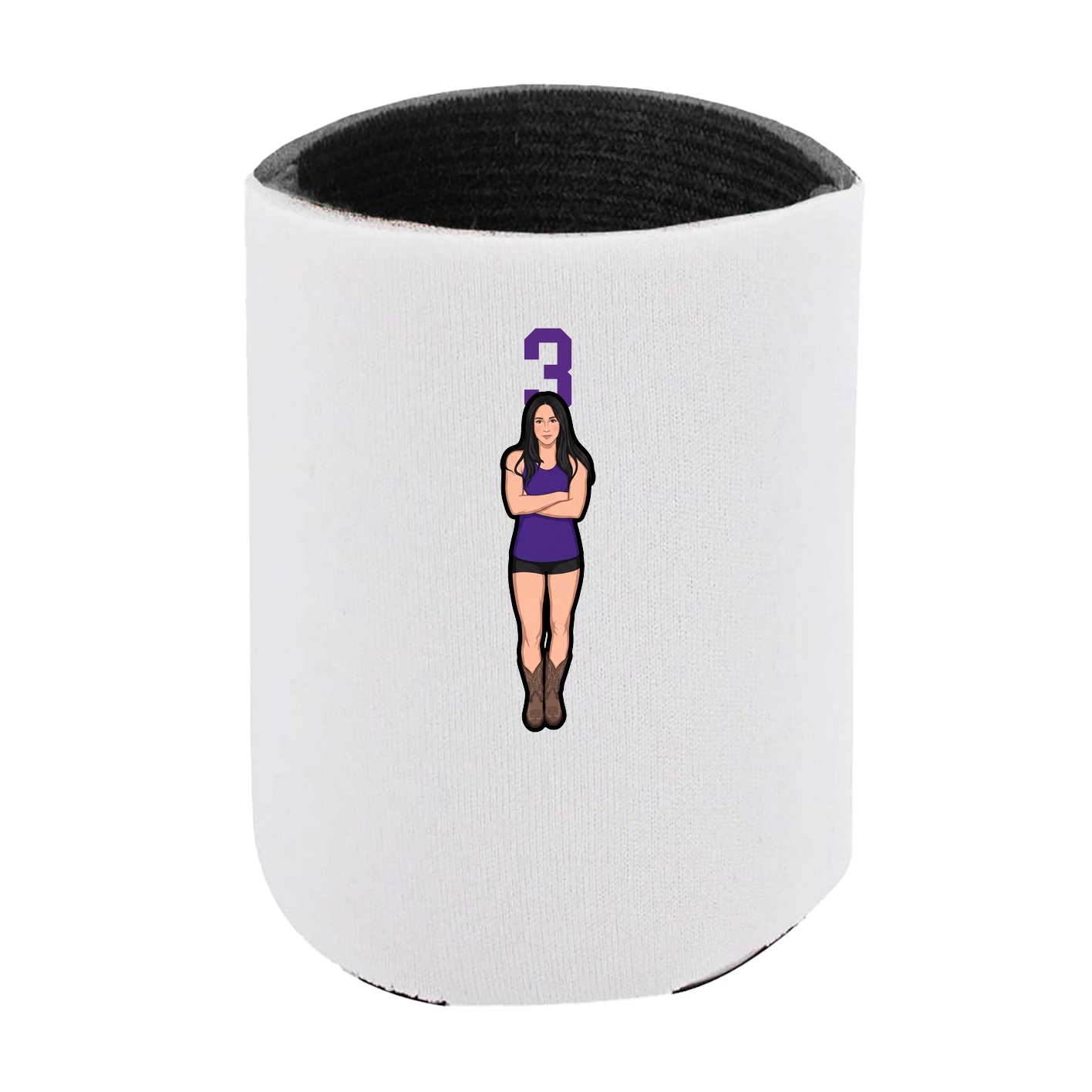 Can Holder — Number Top in White
