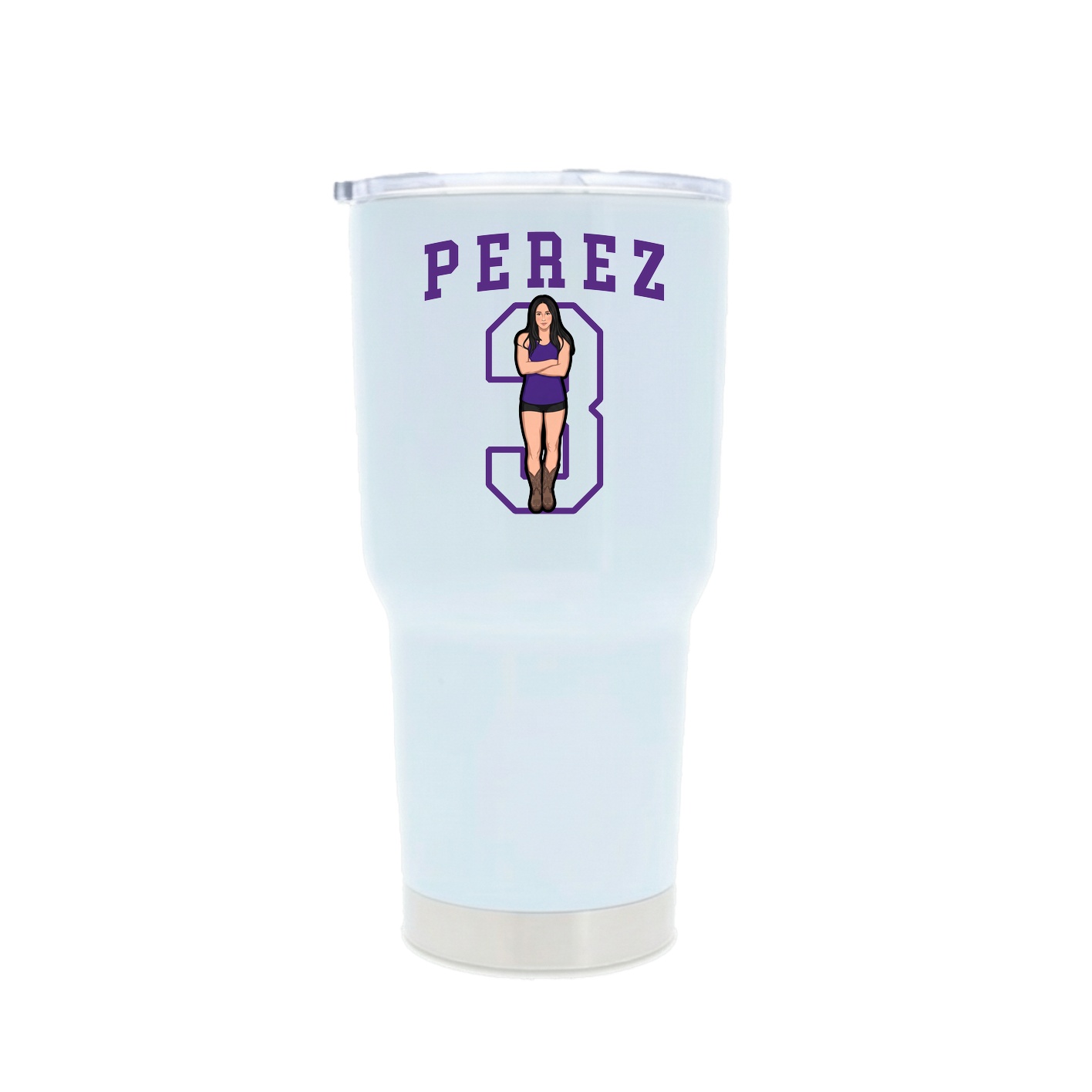 30oz Stainless Steel Tumbler — Shirsey in White