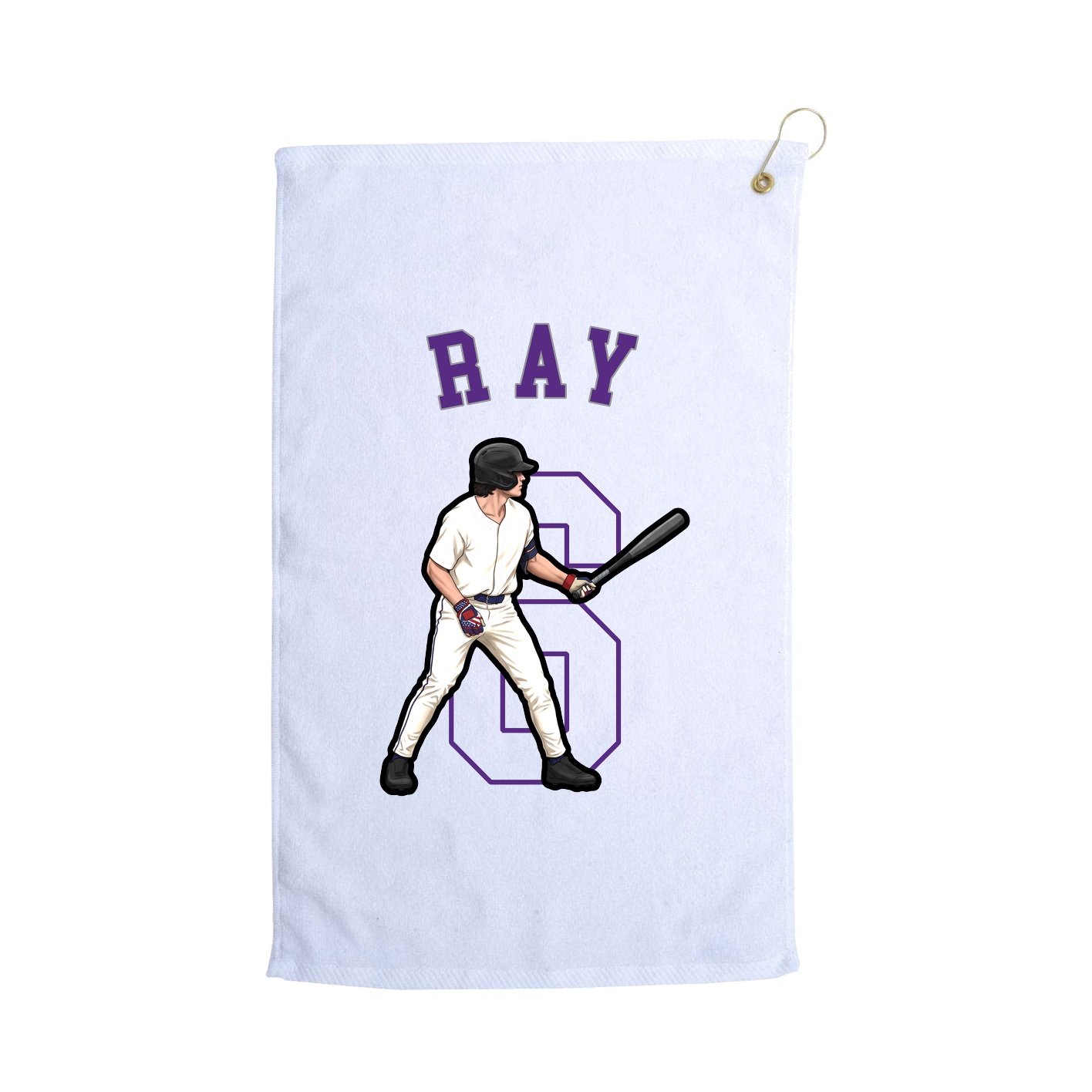 Golf Towel — Shirsey Arch in White
