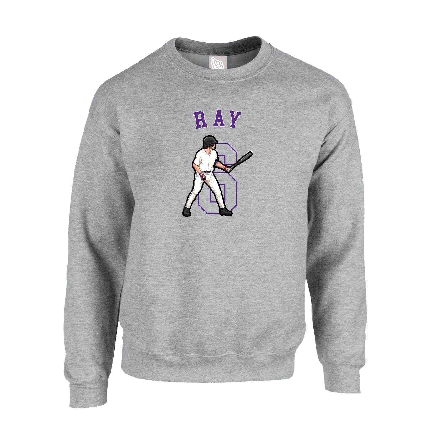 Fleece Crew — Shirsey Arch in Grey