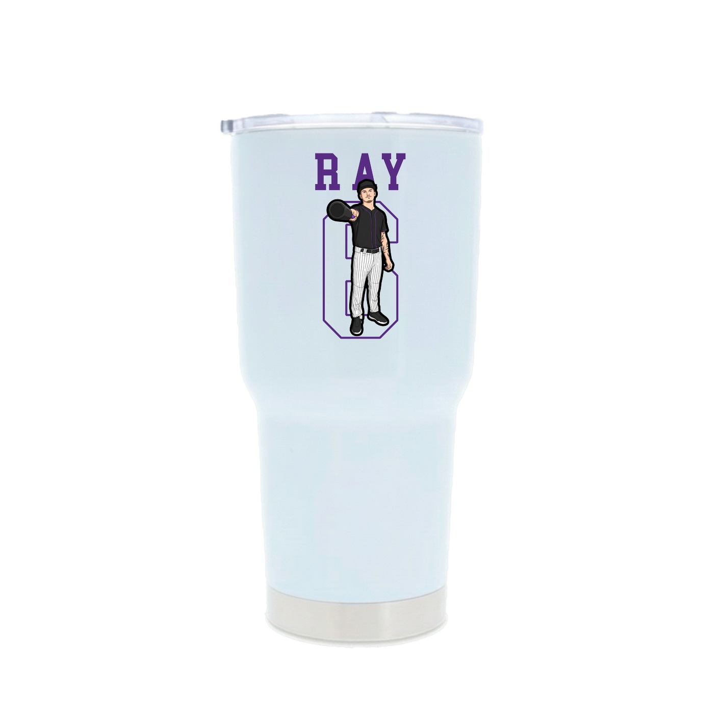 30oz Stainless Steel Tumbler — Shirsey in White