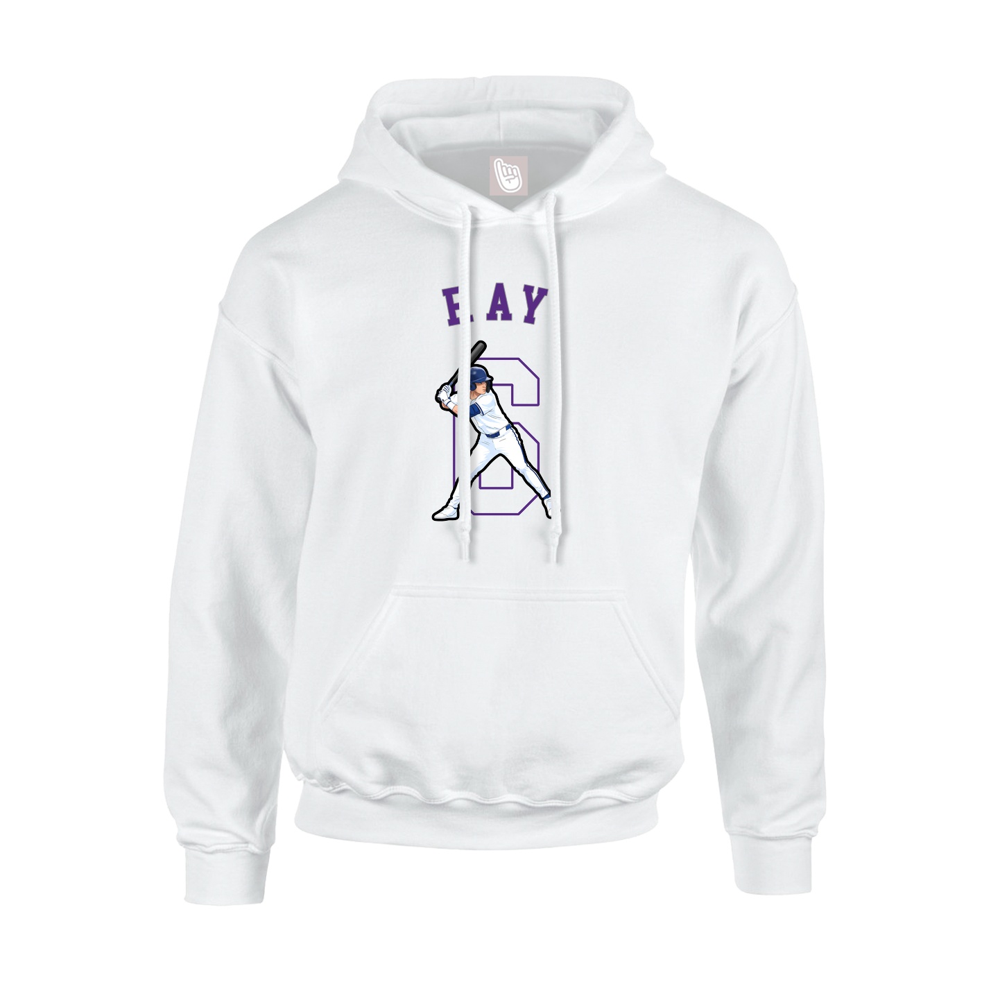 Hoodie — Shirsey Arch in White