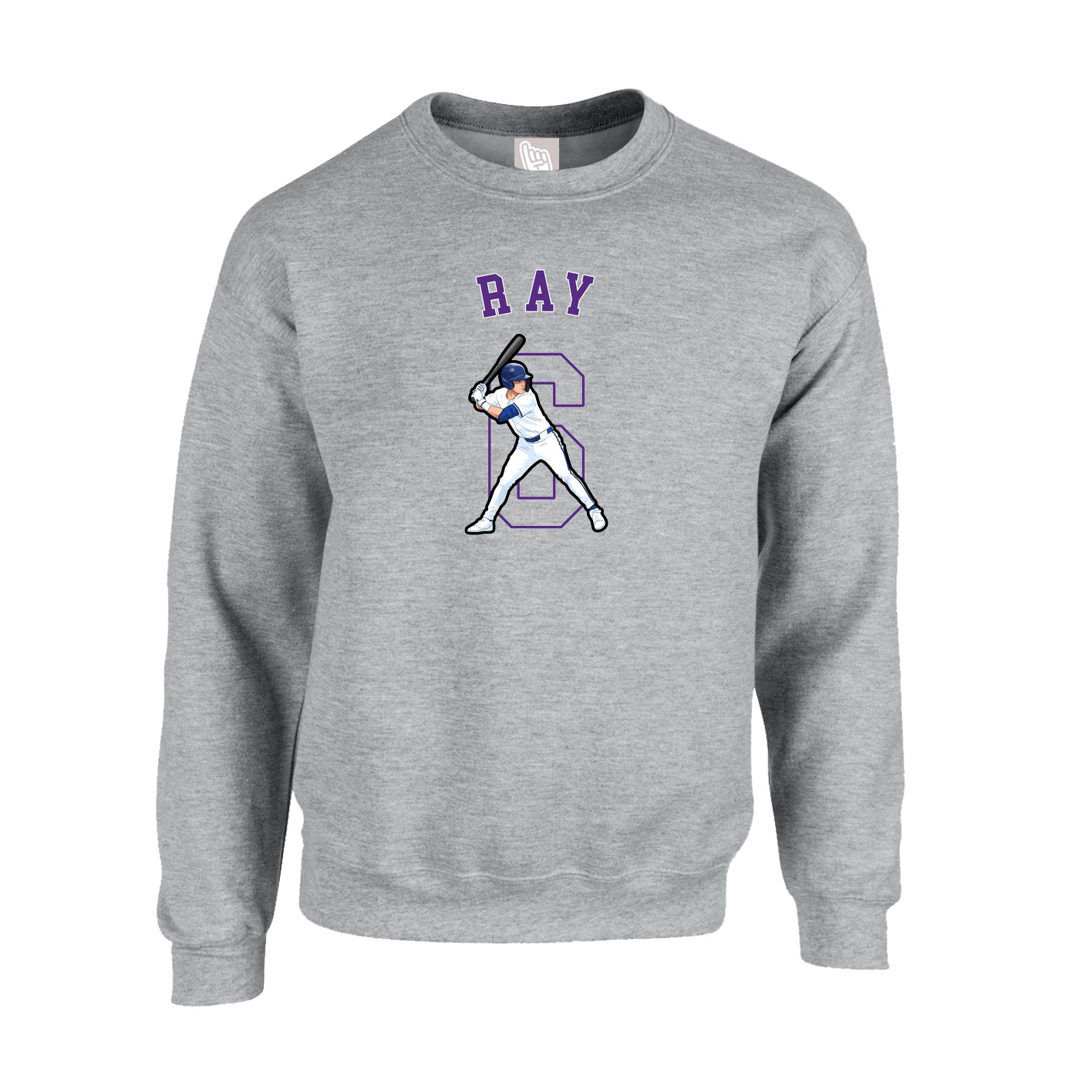Fleece Crew — Shirsey Arch in Grey