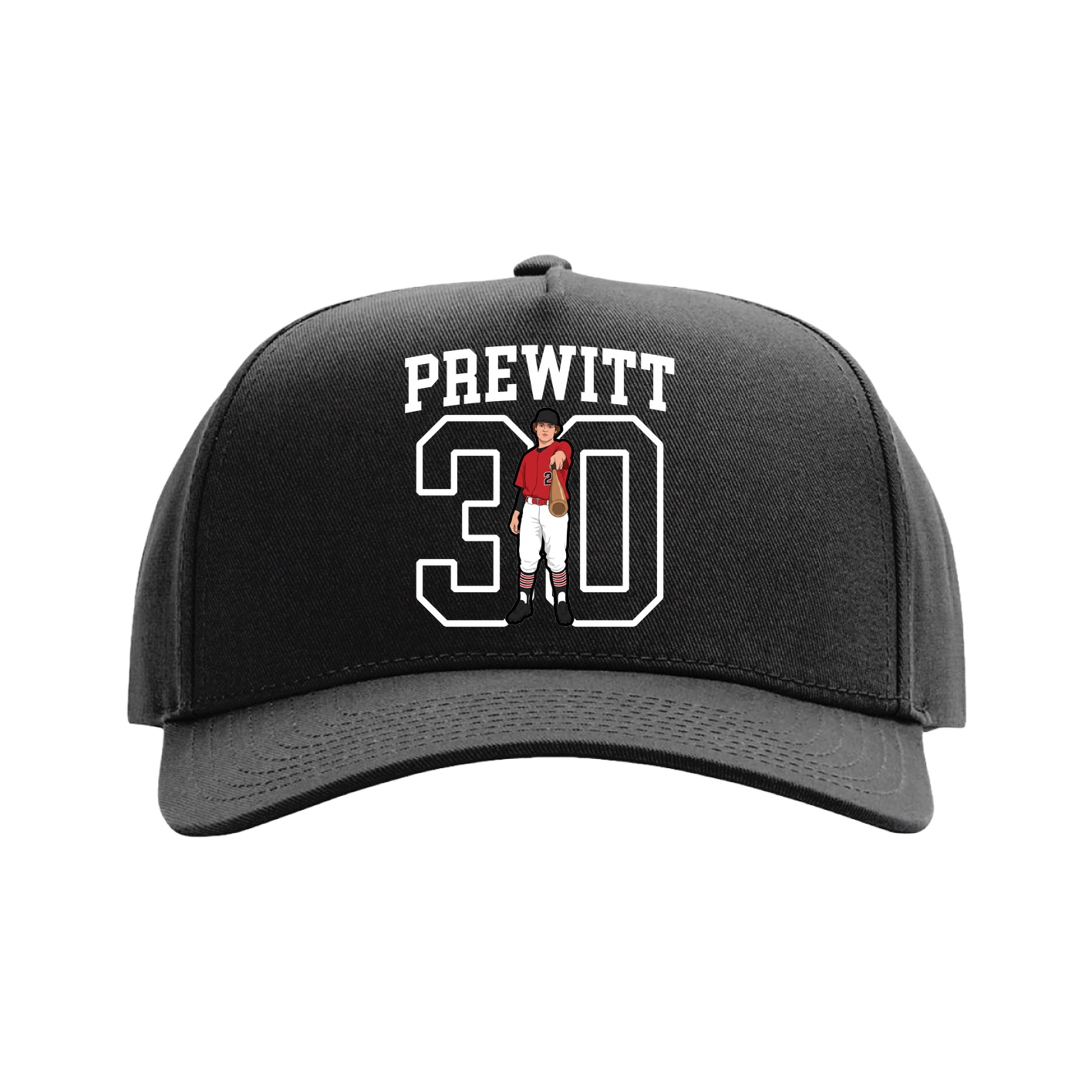 Full Fabric Five-Panel Champ Cap — Shirsey in Black