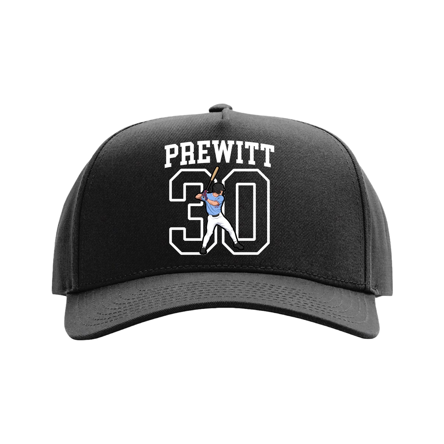 Full Fabric Five-Panel Champ Cap — Shirsey in Black