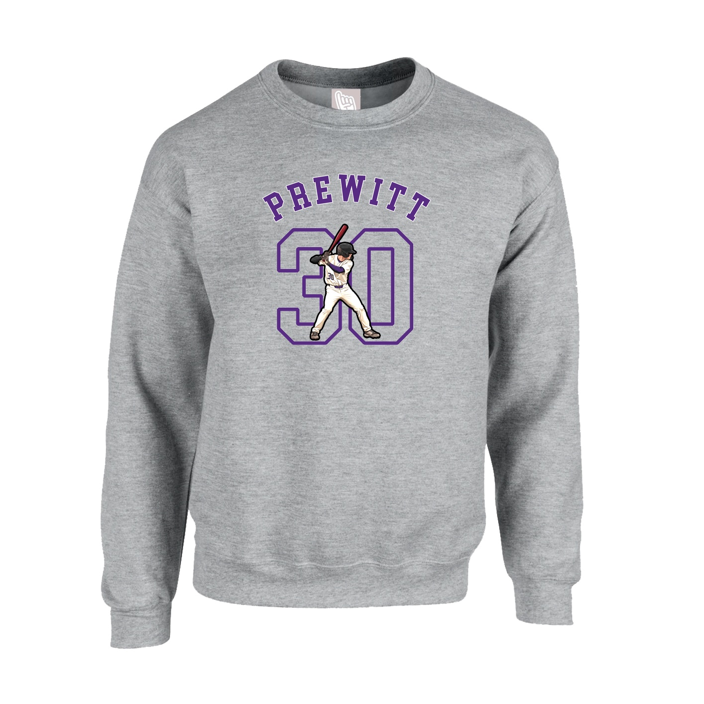 Fleece Crew — Shirsey Arch in Grey