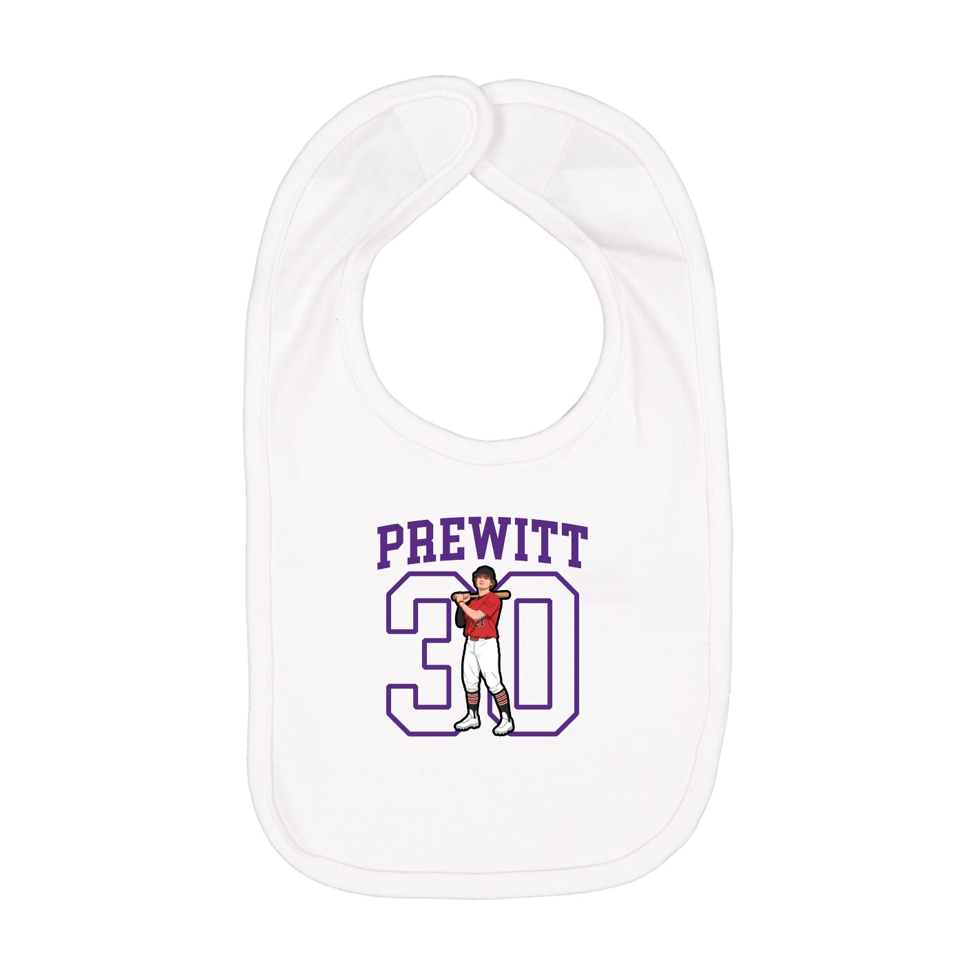 Infant Bib — Shirsey in White