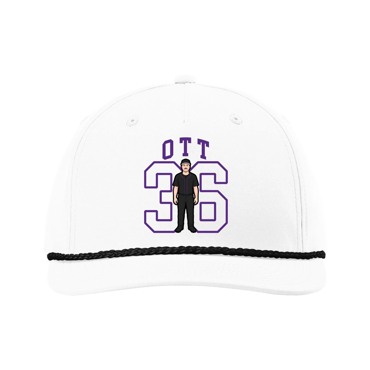 Five-Panel Classic Rope Cap — Shirsey in White