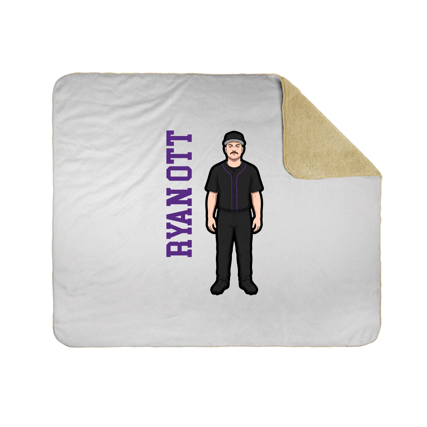 50x60 Sherpa Lined Throw Blanket