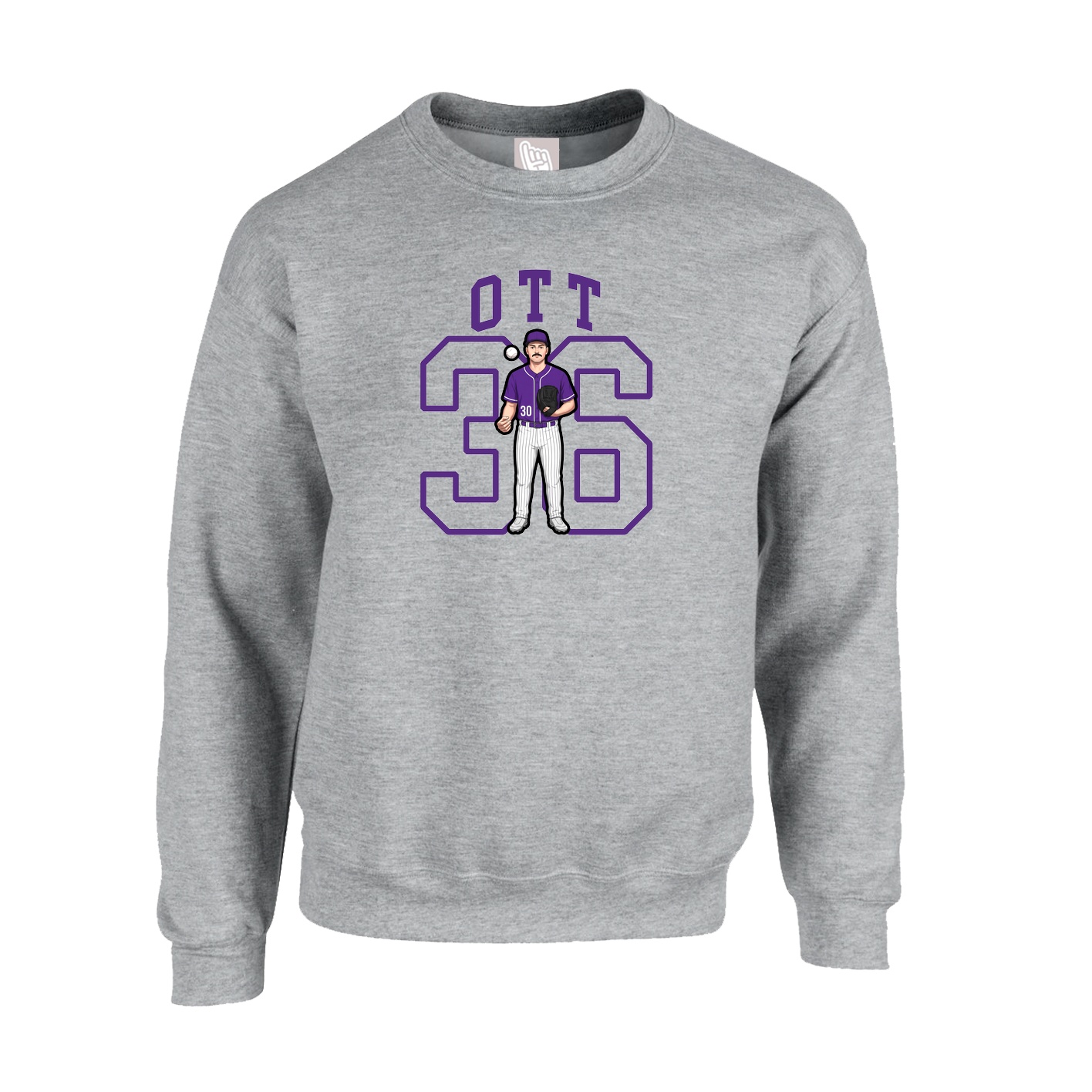 Fleece Crew — Shirsey in Grey