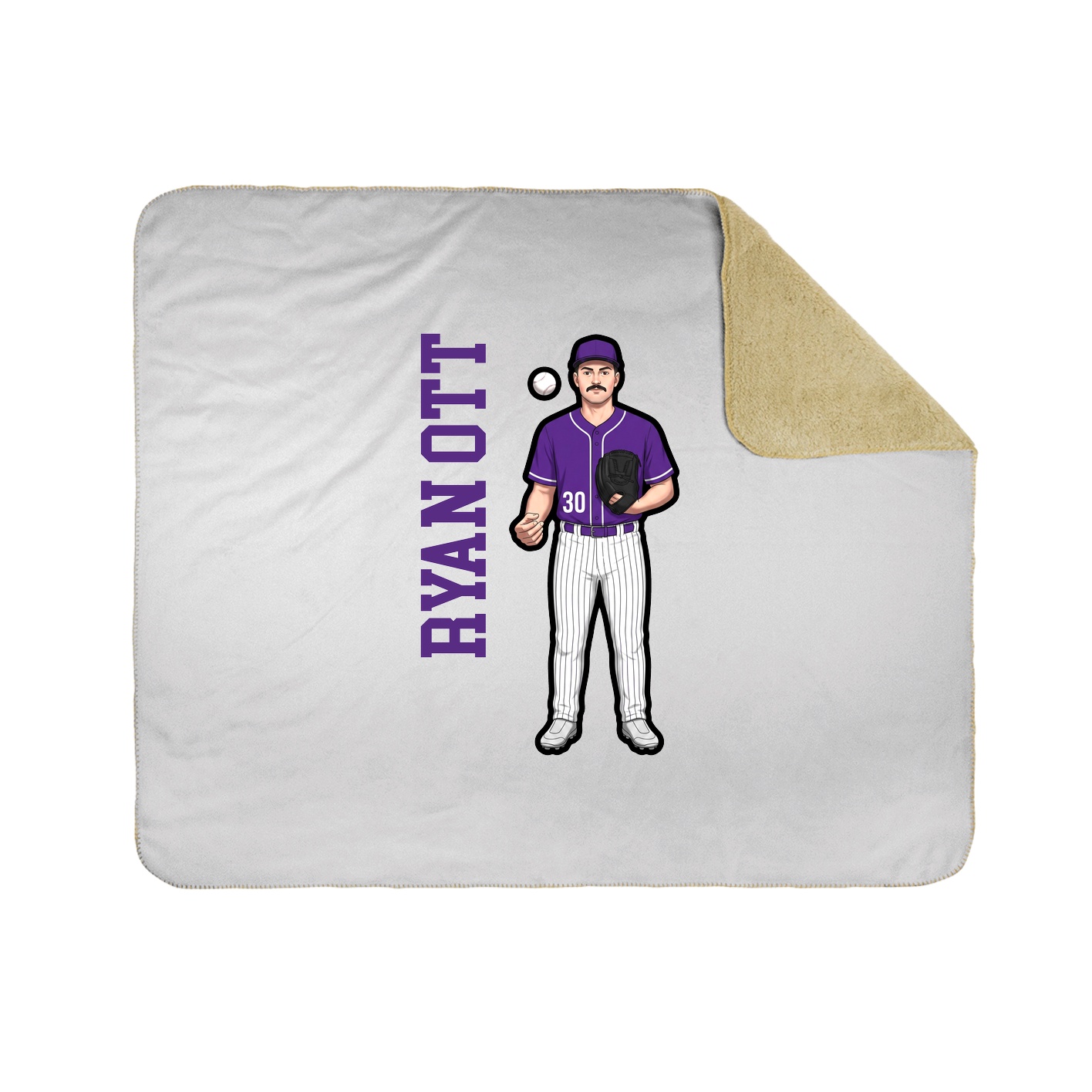 50x60 Sherpa Lined Throw Blanket