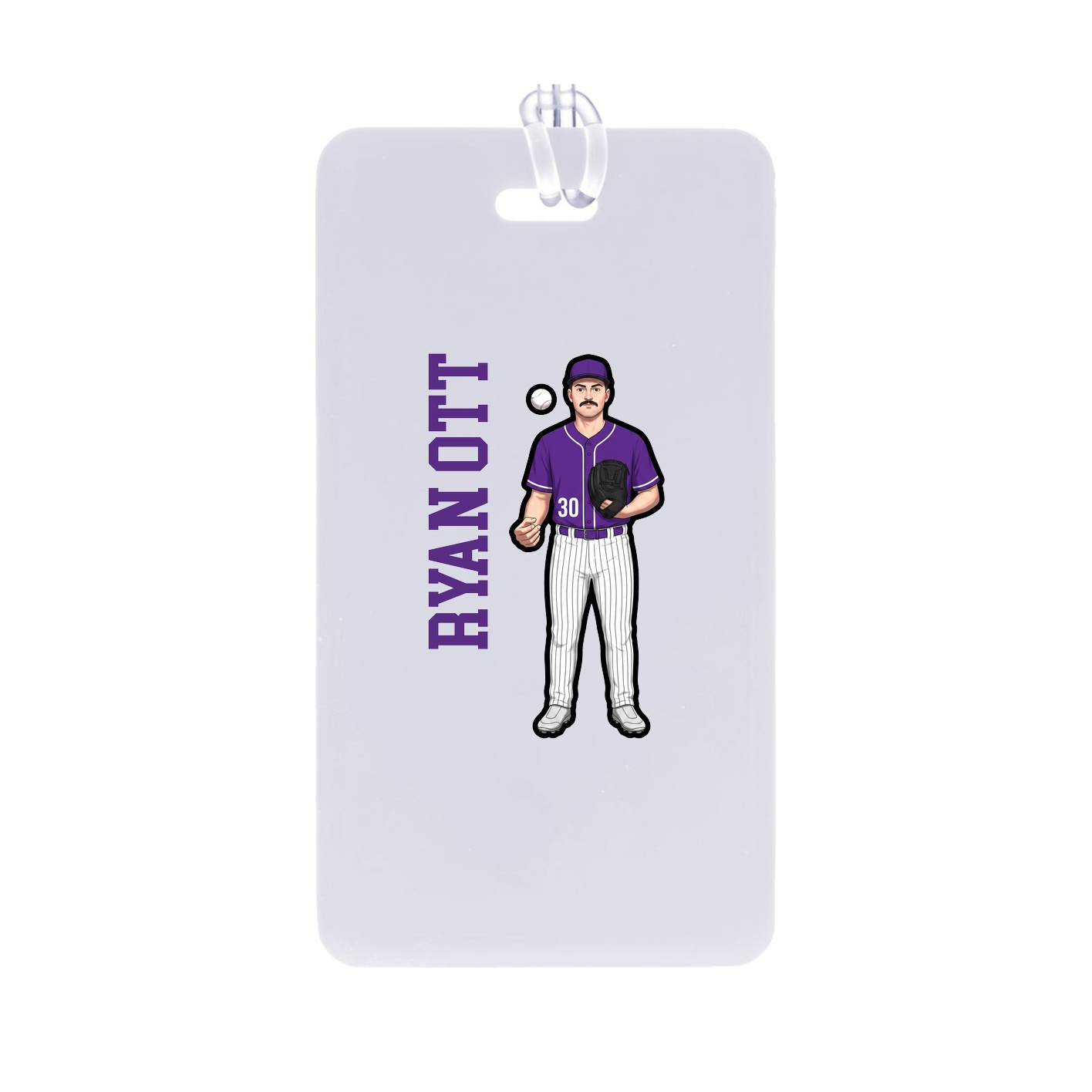 Bag Tag — Name Vertical in Classic