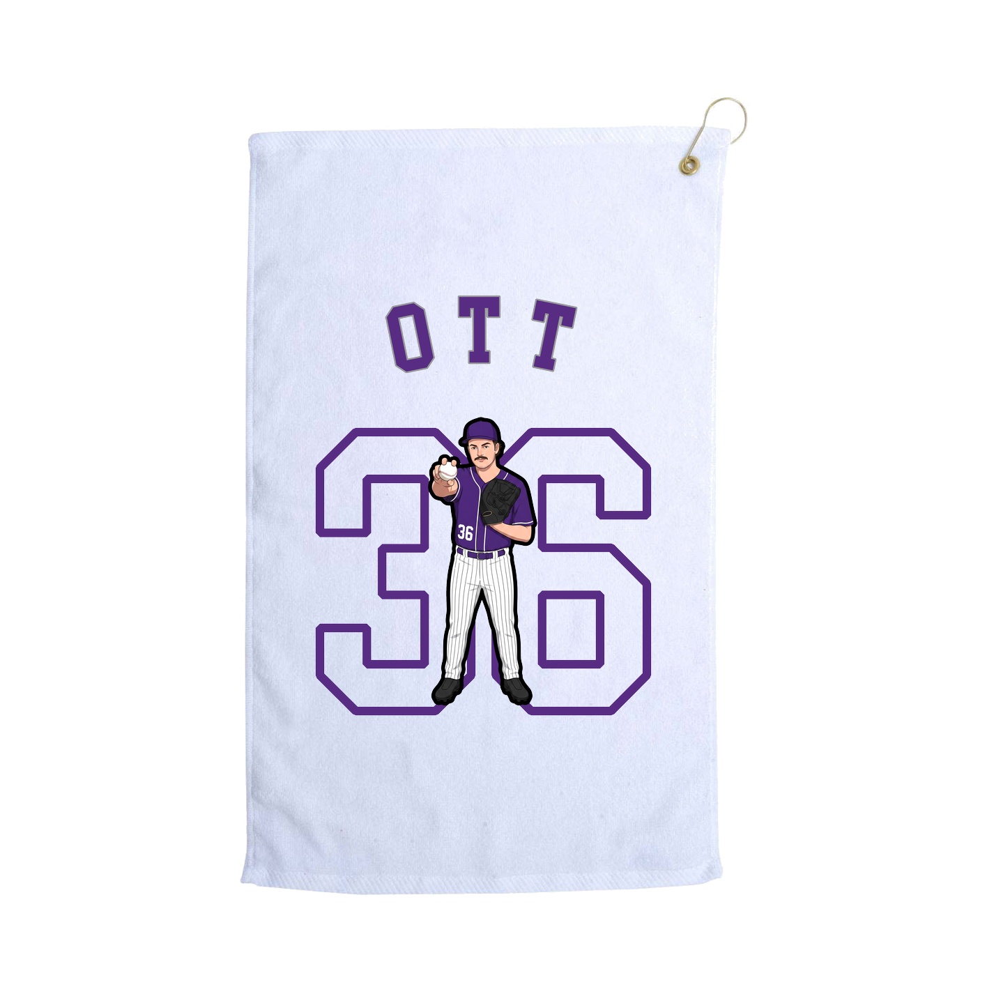 Golf Towel — Shirsey Arch in White