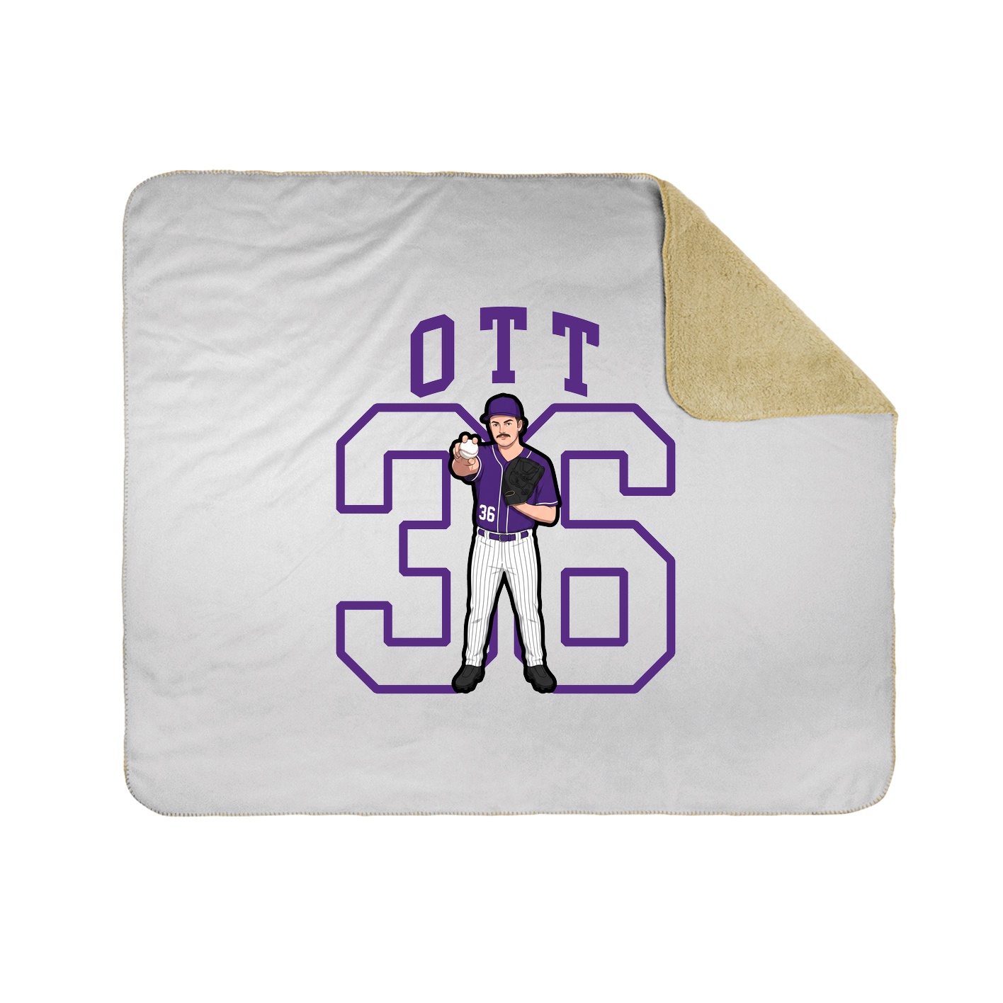 Throw Blanket — Shirsey in White