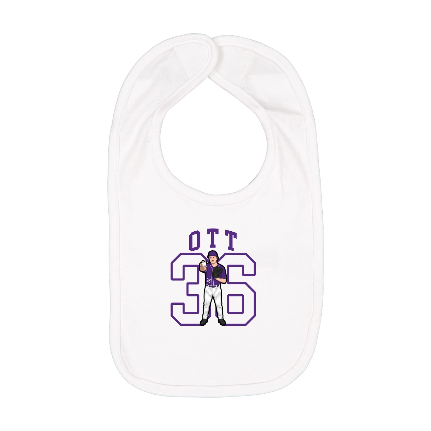 Infant Bib — Shirsey in White