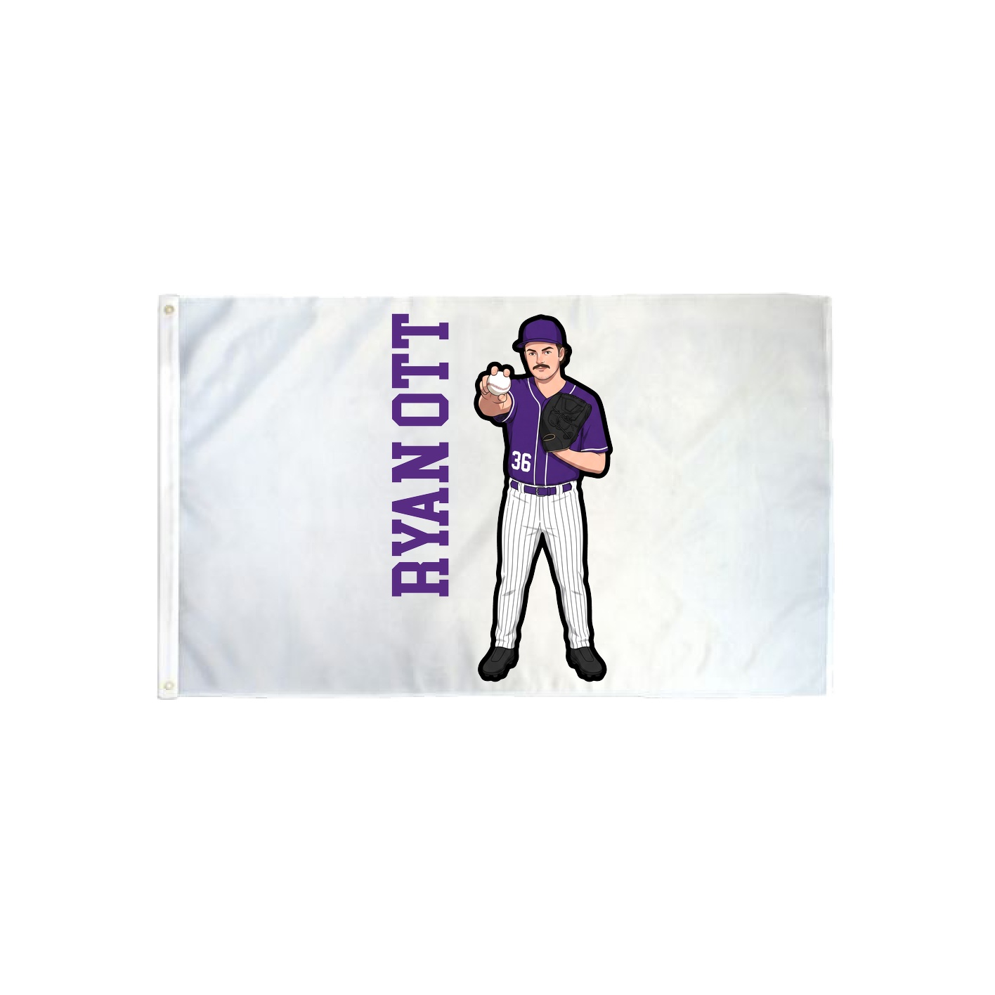 3x5 Flag — Name Vertical in Classic