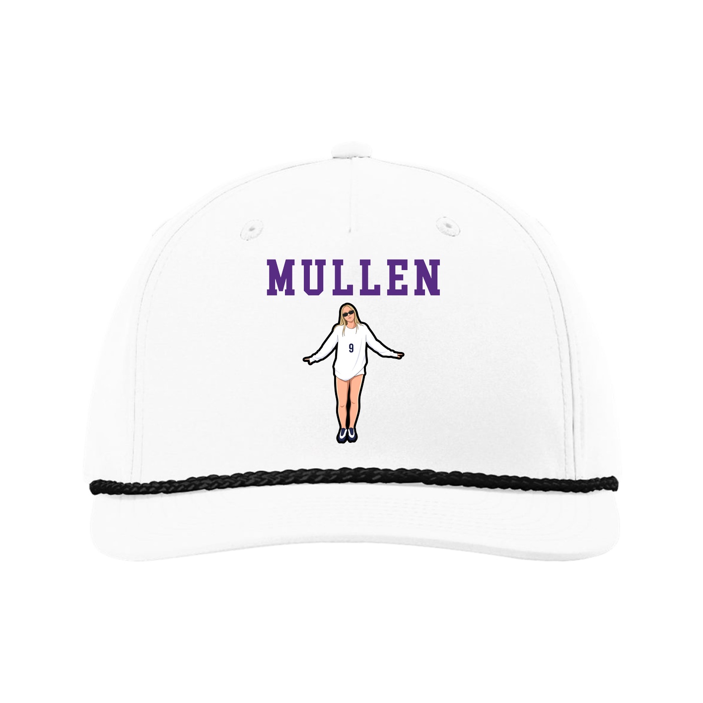 Five-Panel Classic Rope Cap — Shirsey in White