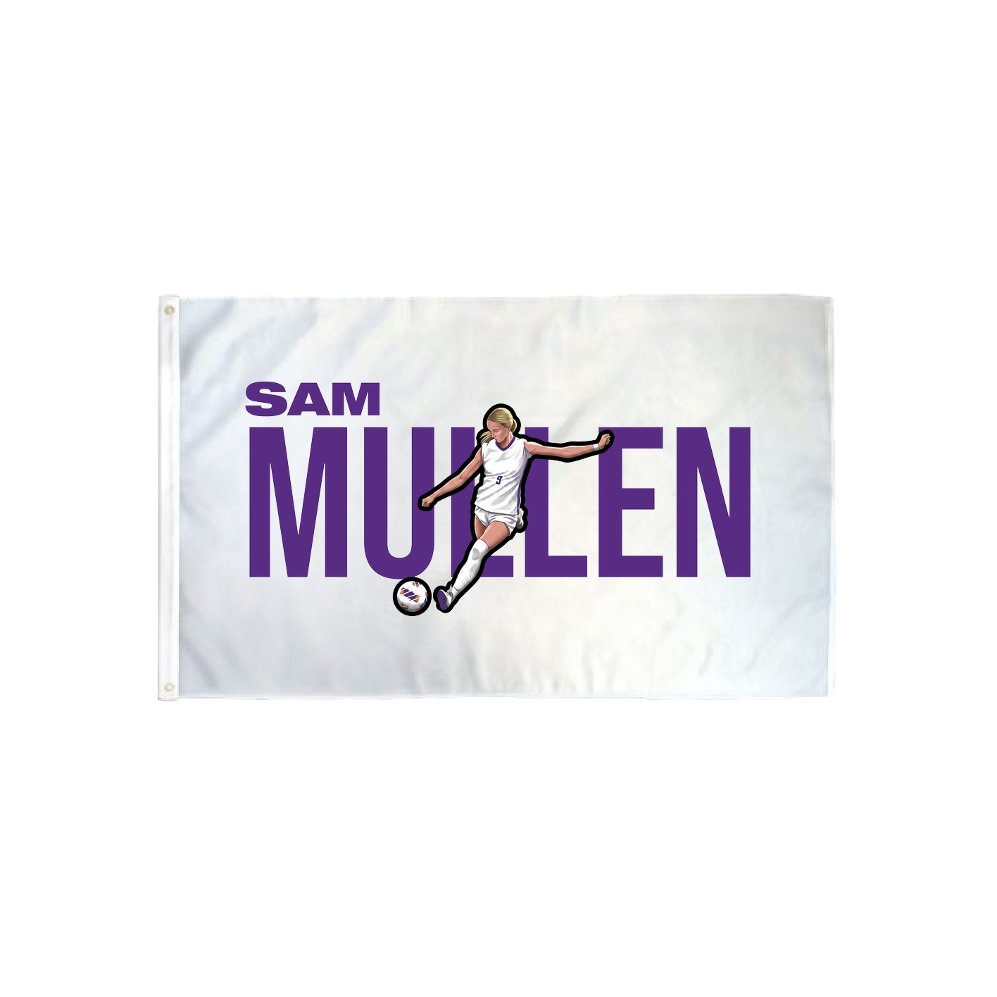 3x5 Flag — Player Name in Classic