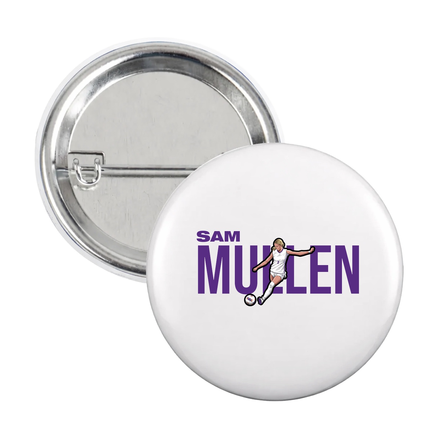 Game Day Button — Player Name in White