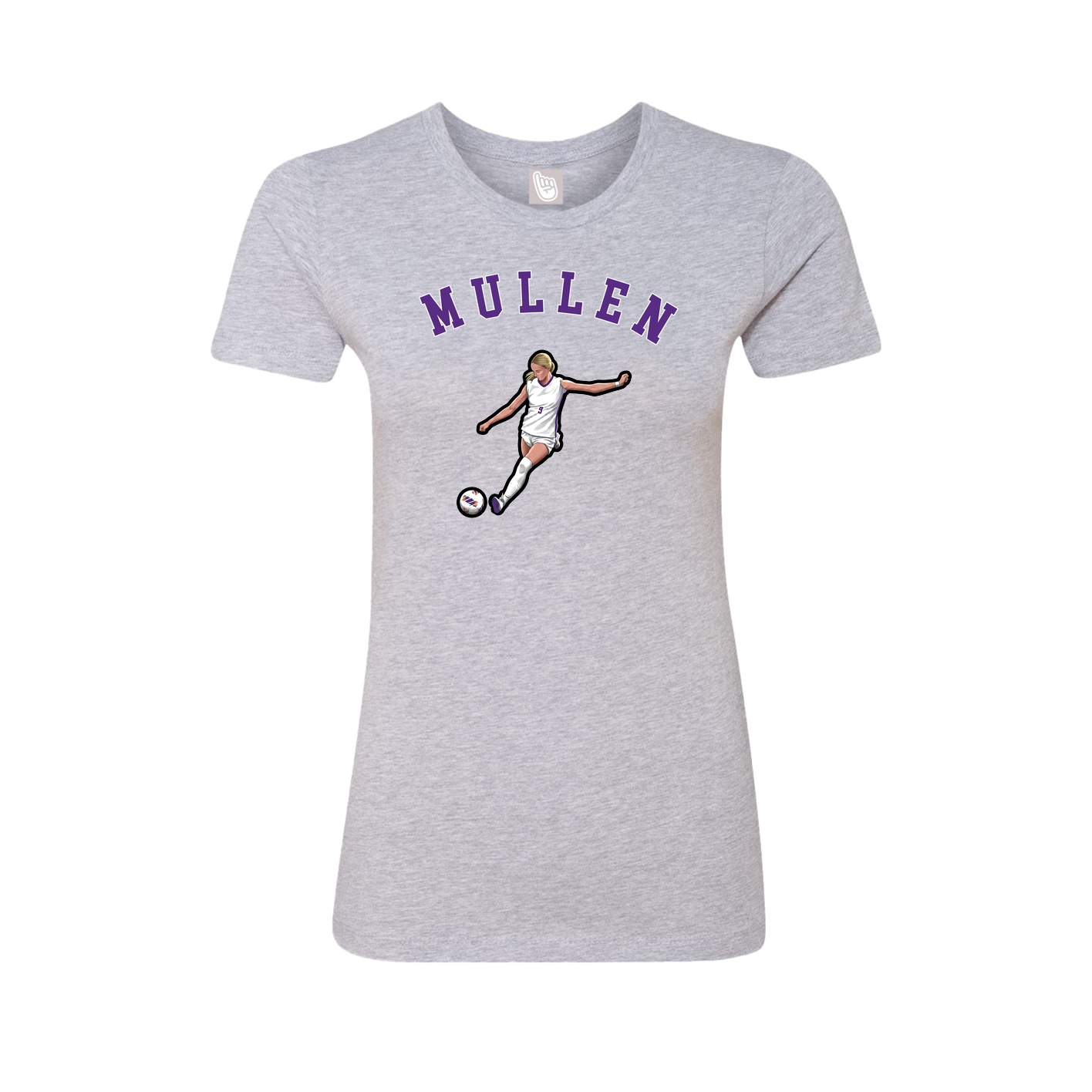 Fitted Women's Tee — Shirsey Arch in Grey