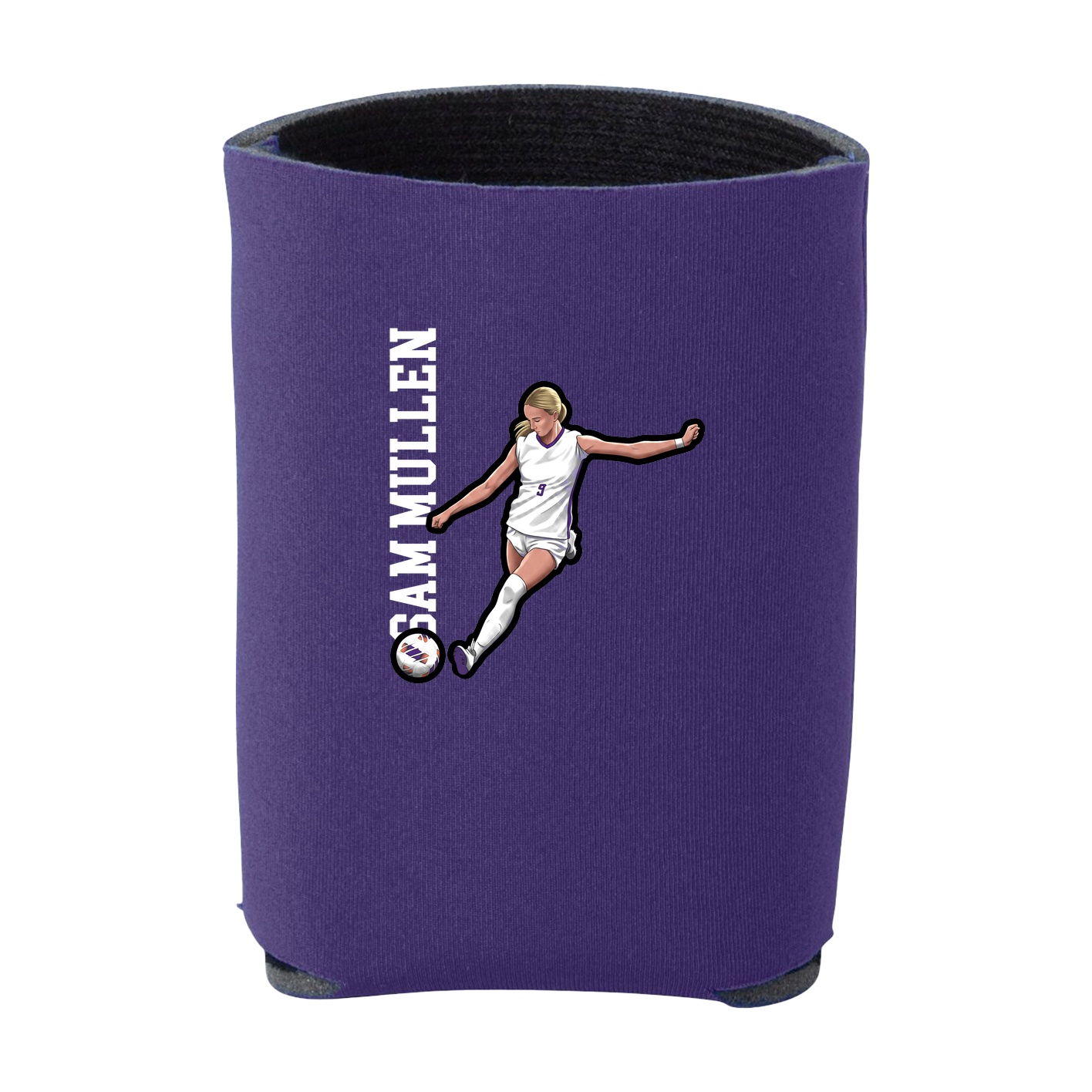 Can Holder — Name Vertical in Purple
