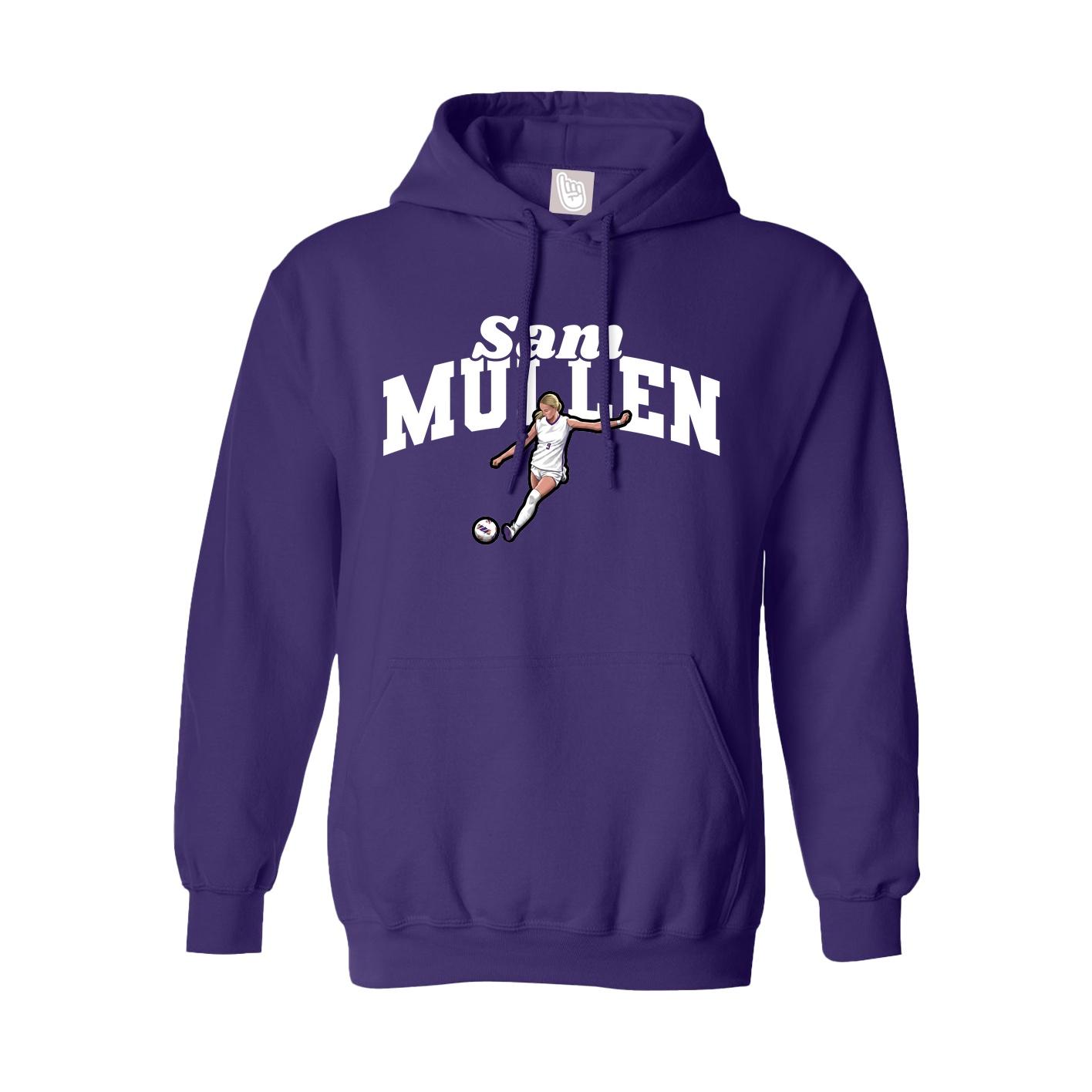 Hoodie — Signature Arch in Purple