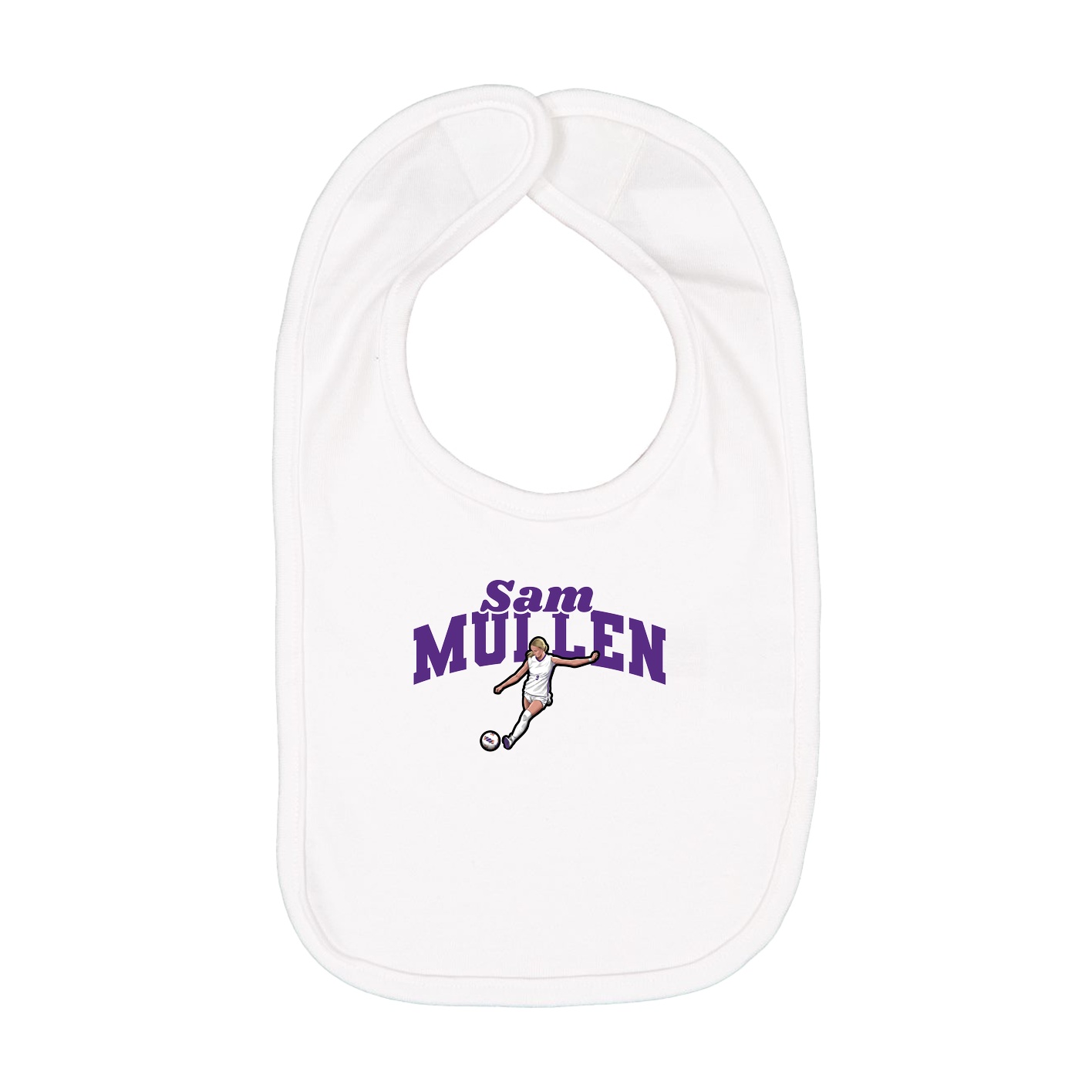 Infant Bib — Signature Arch in White