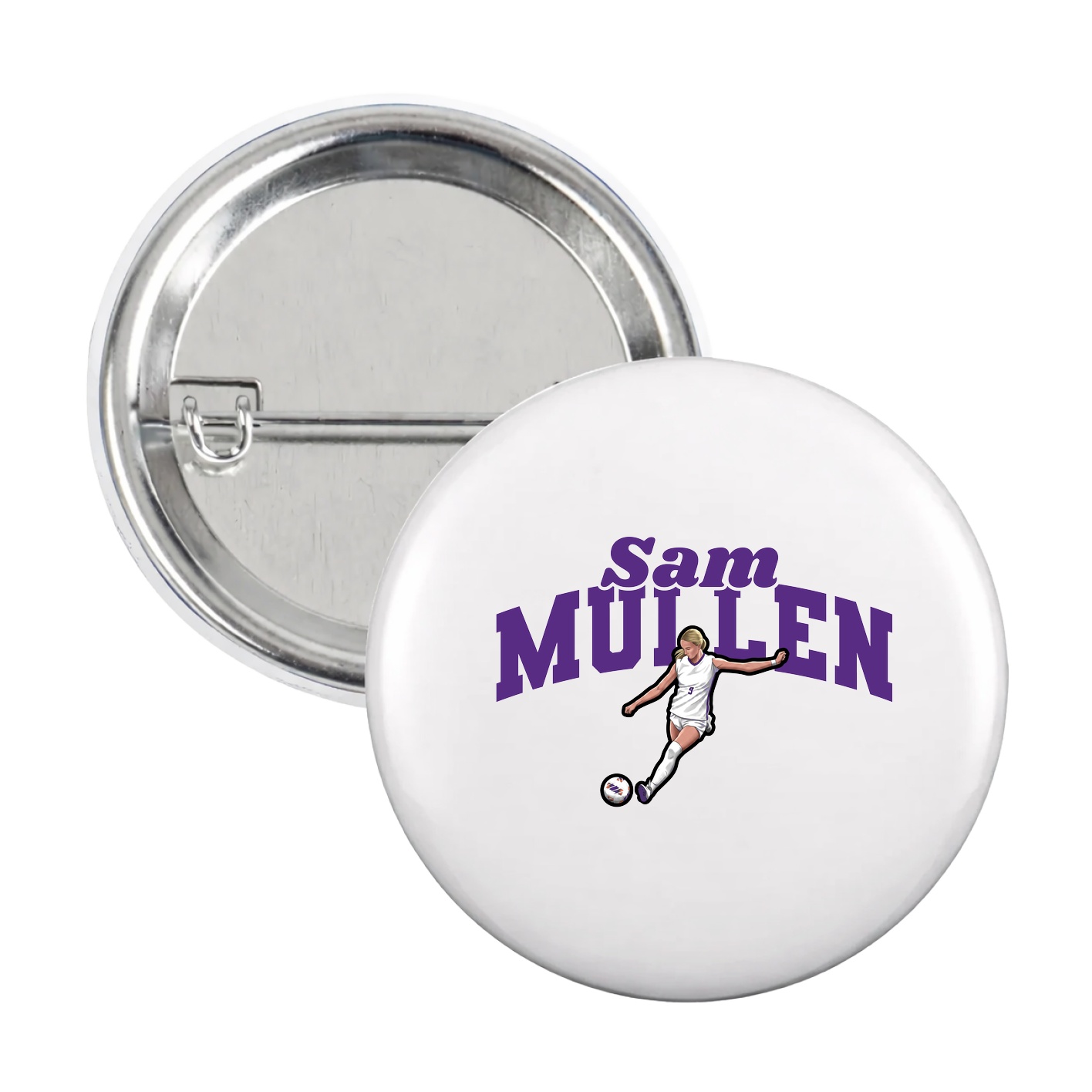 Game Day Button — Signature Arch in White