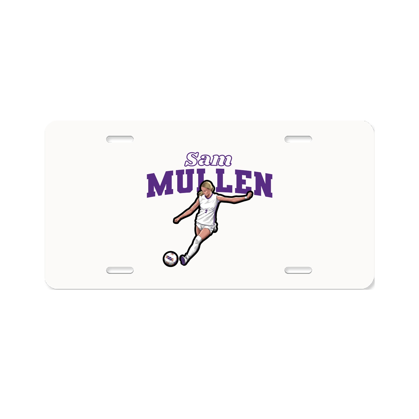 License Plate — Name Arch in Classic