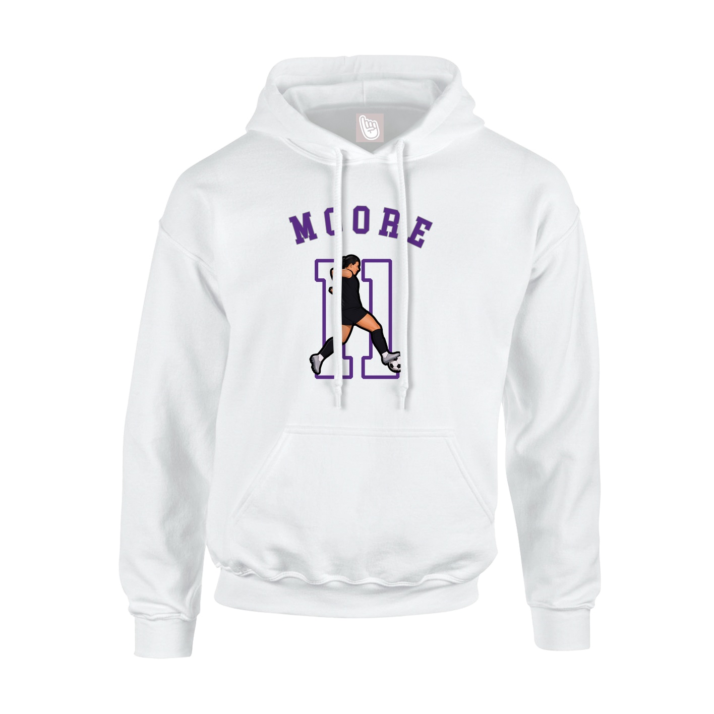 Hoodie — Shirsey Arch in White