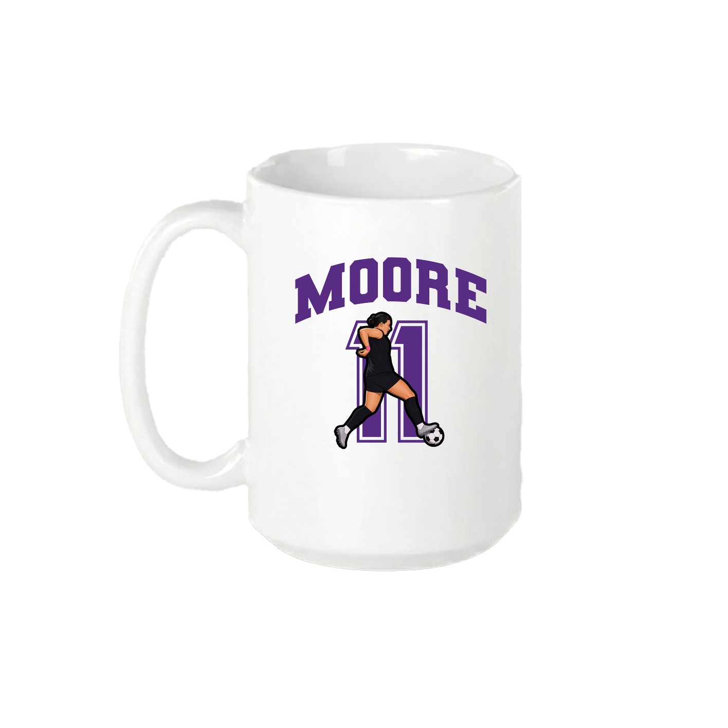 15oz Coffee Mug — Number in White