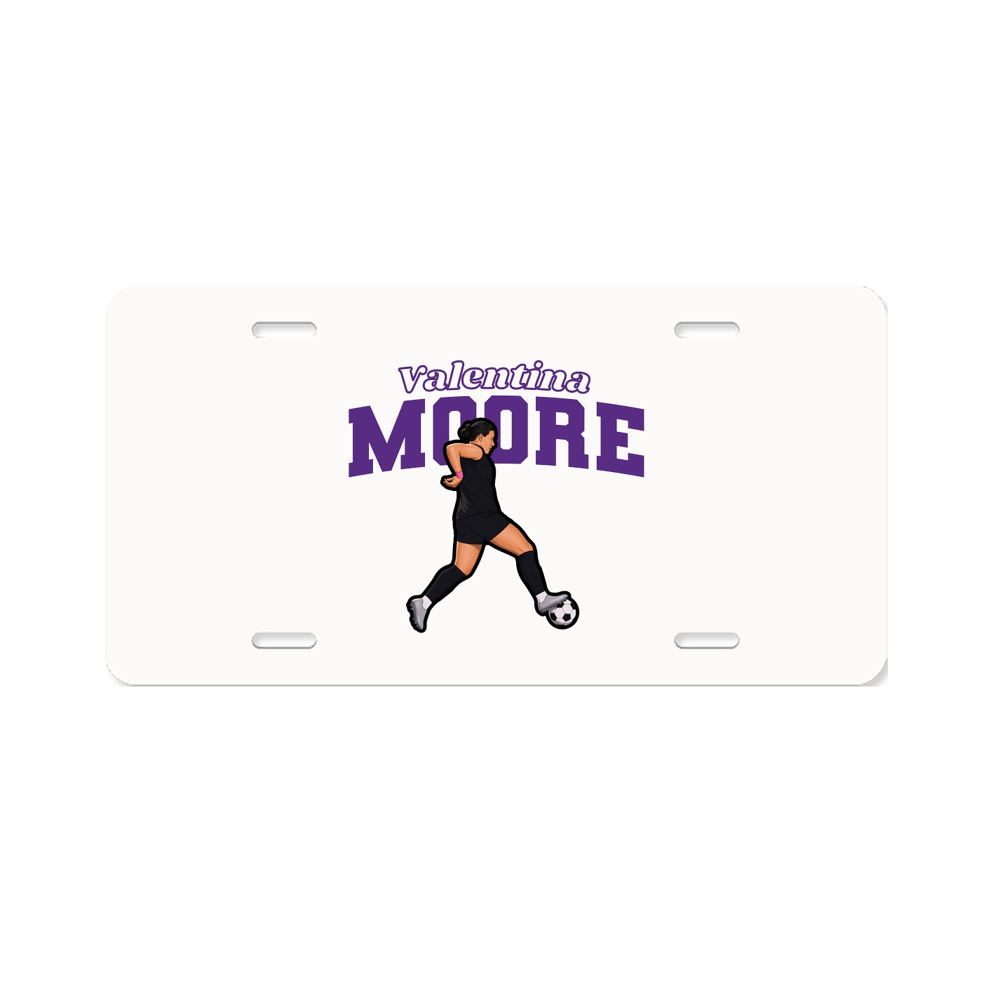 License Plate — Name Arch in Classic