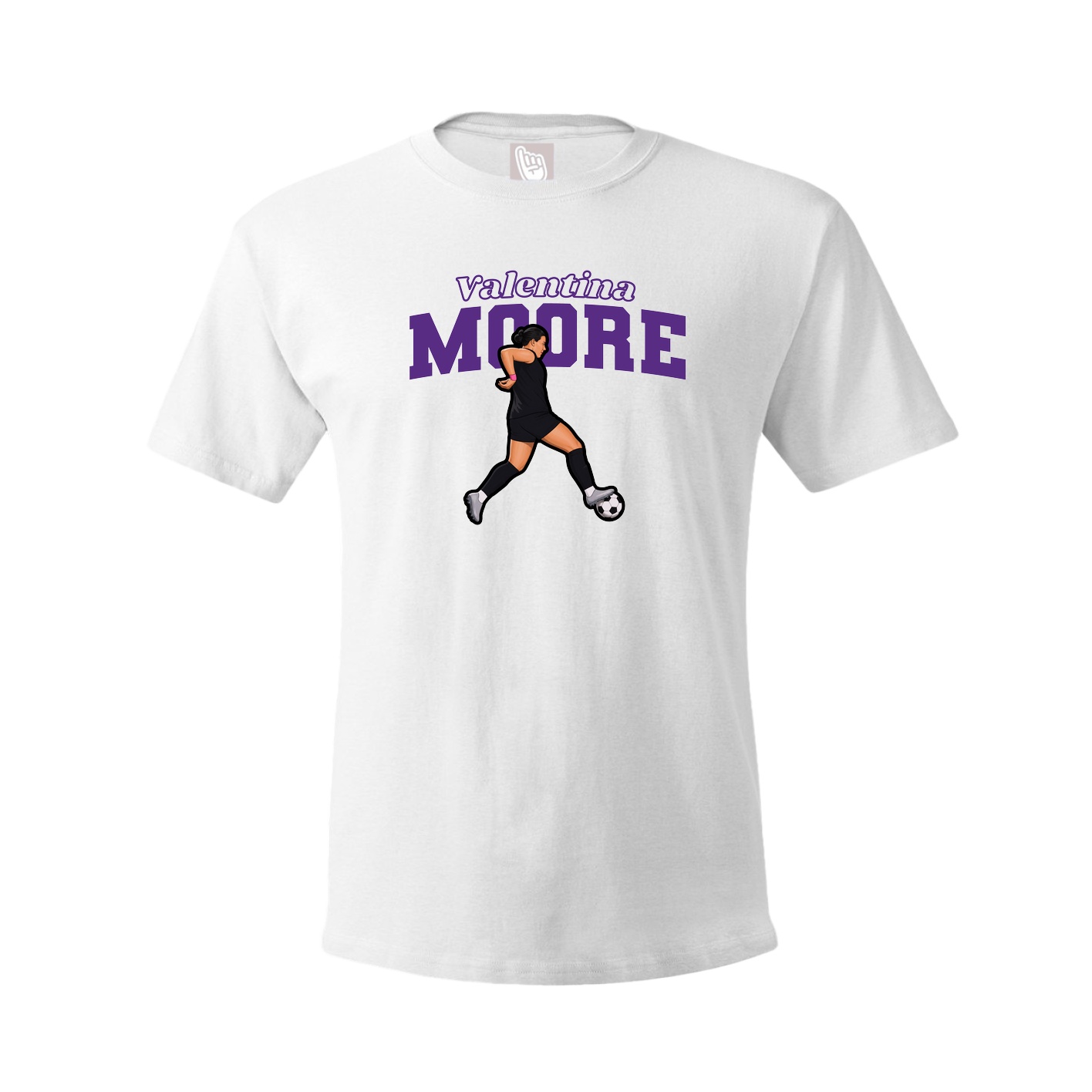 Tee — Name Arch in White
